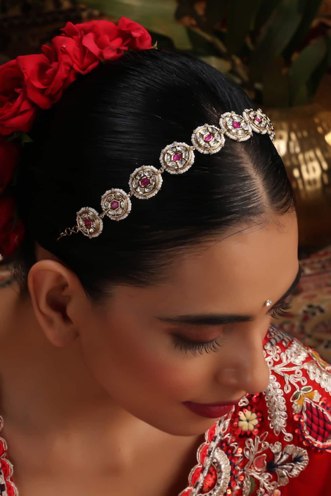 Swabhimann Polki Embellished Sheeshpatti 