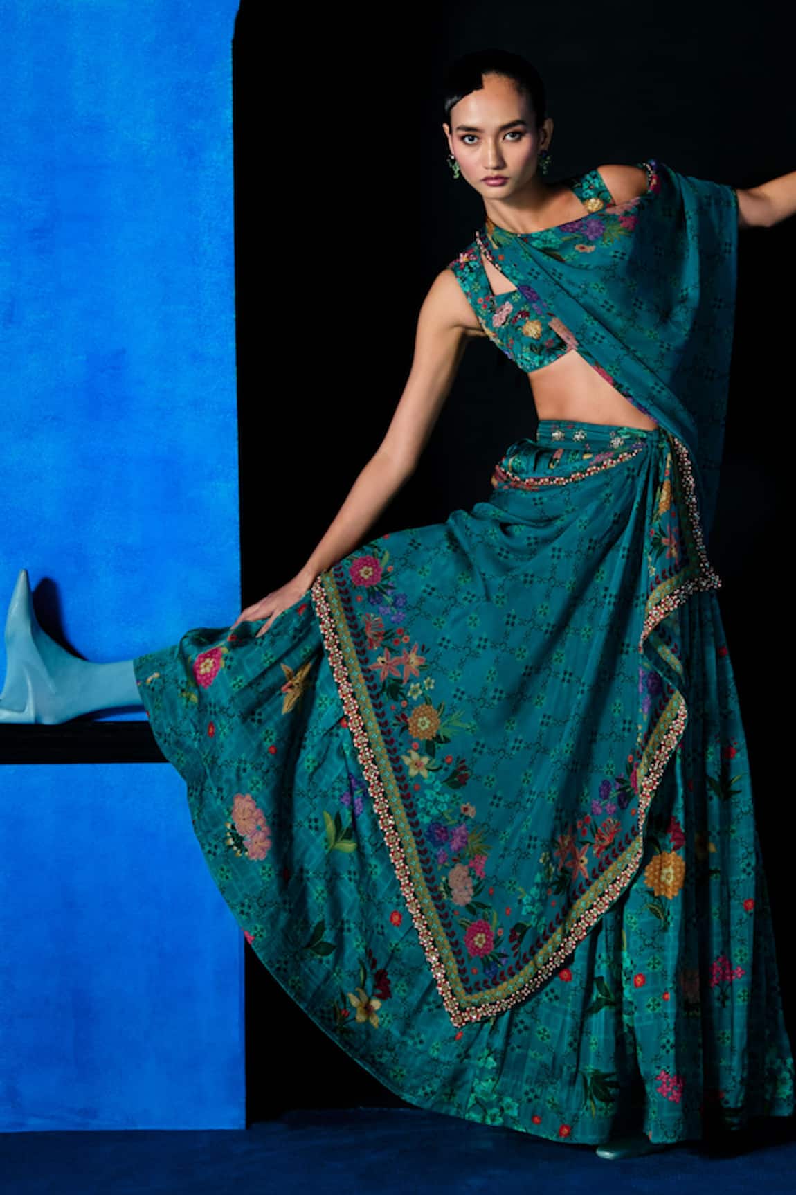 The Whole Nine Yards Temptation Printed Lehenga Set