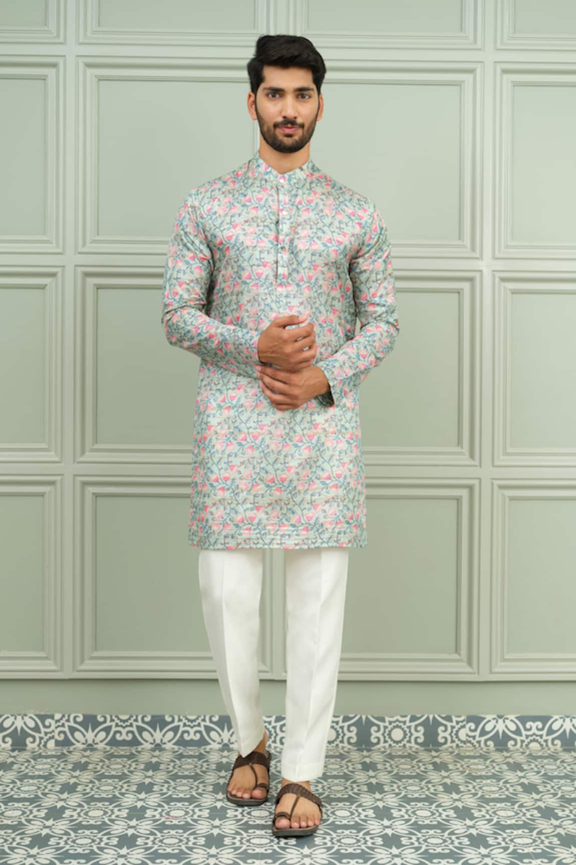 Niloufer By Aasif Ally Gulbahar Printed Kurta & Pant Set