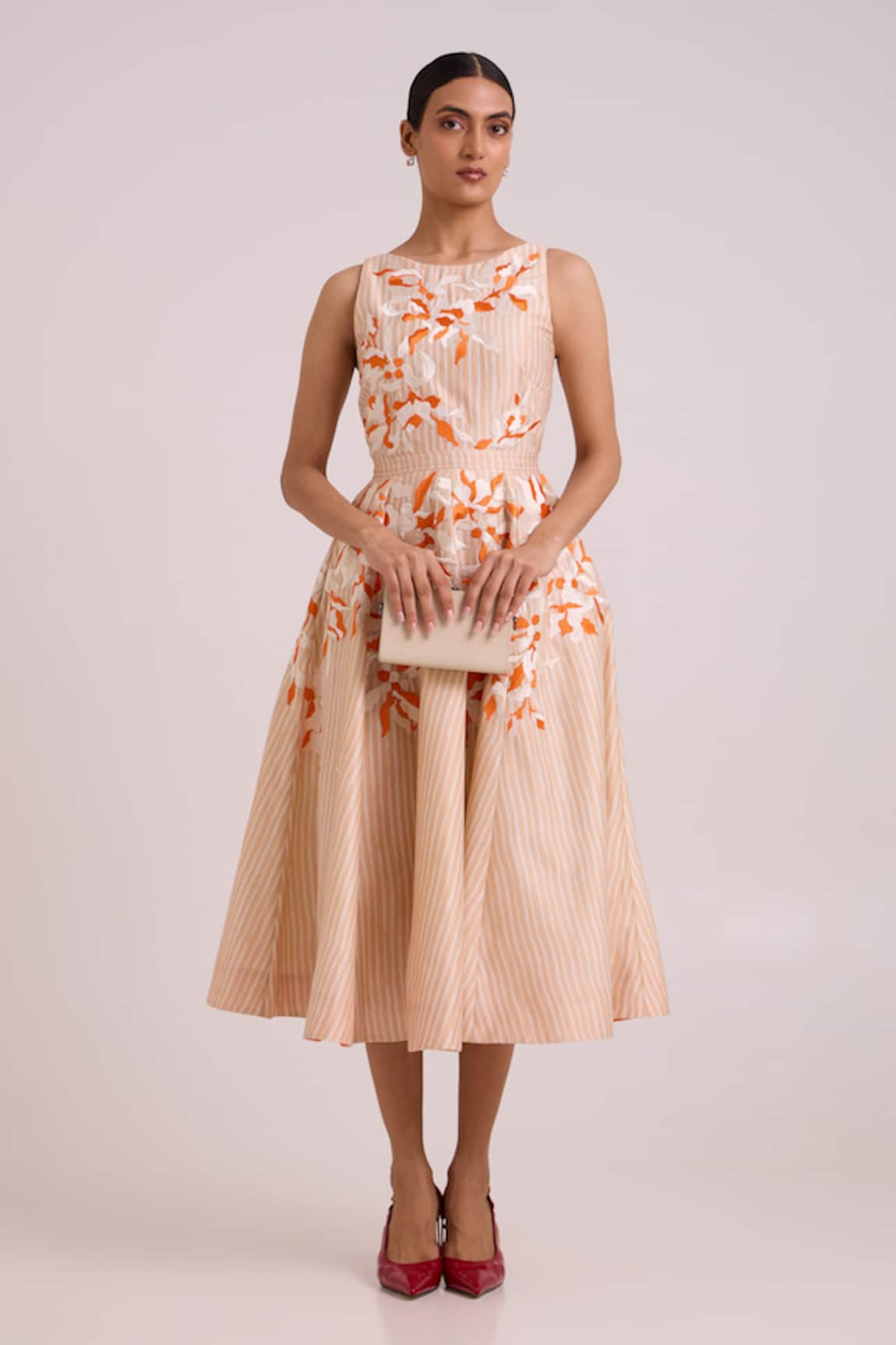 Madder Much Roselyn Almond & Autumn Midi Dress