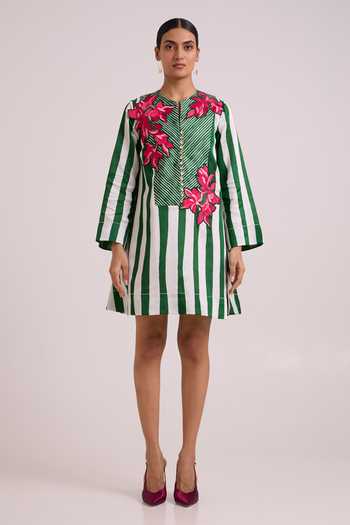 MADDER MUCH Citara Floating Bloom Short Dress 