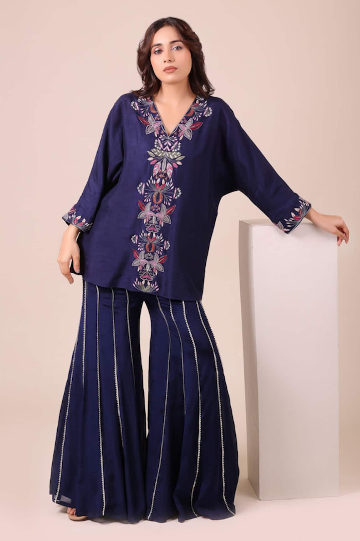 Myra Clothing Line Embroidered Kurta & Sharara Set