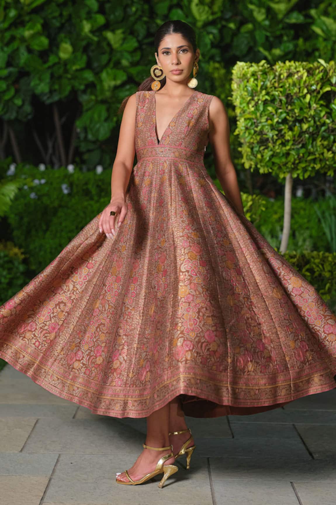 Safaa La Etoile Filante Floral Woven Dress