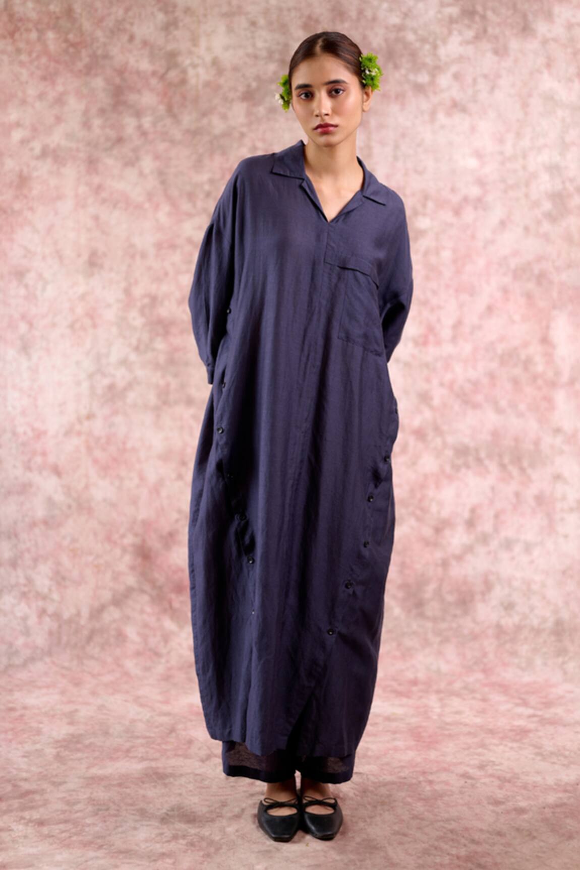 Doodlage Bemberg Linen Tunic & Pleated Pant Set