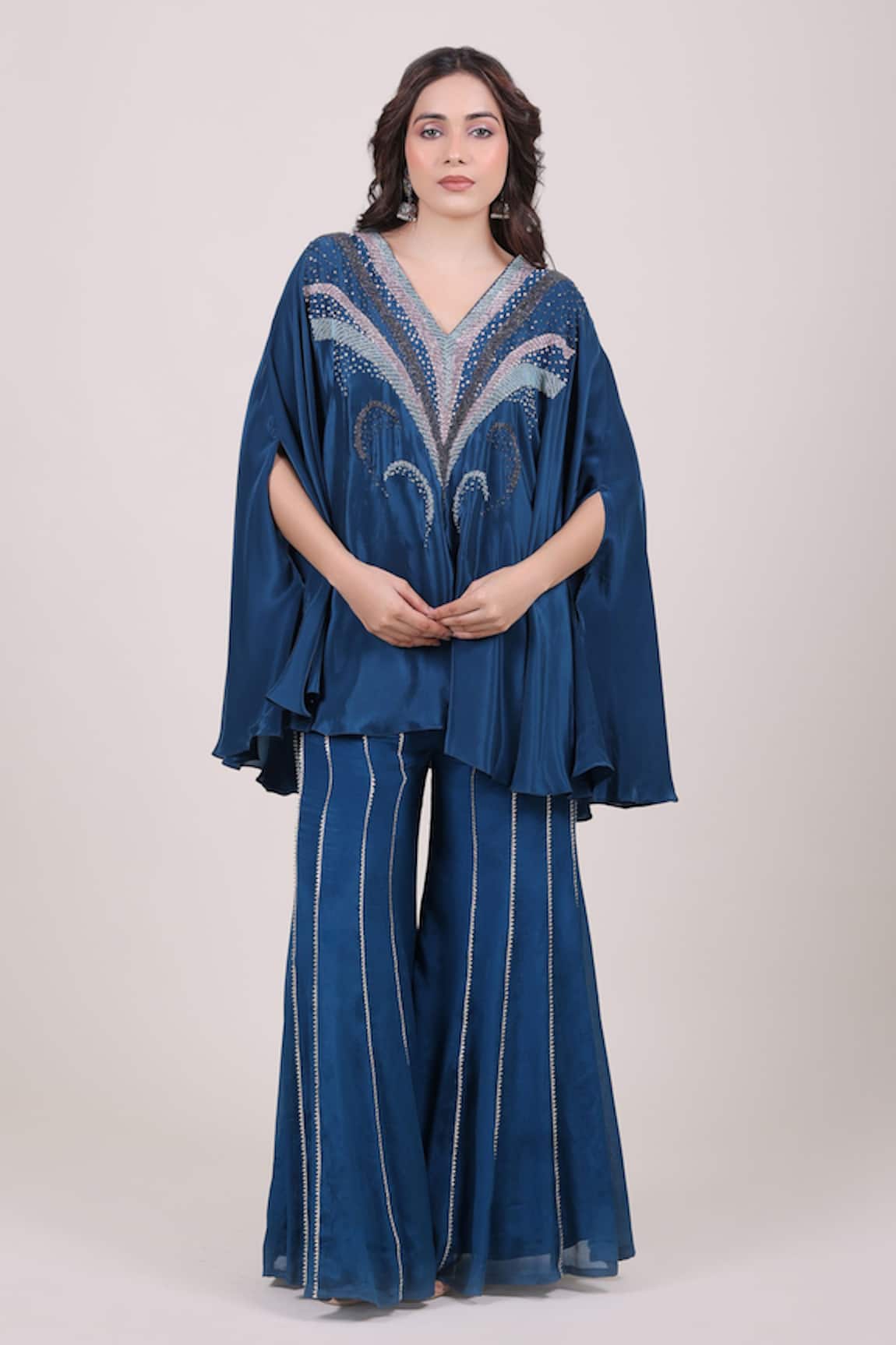 Myra Clothing Line Embellished Kaftan & Palazzo Set