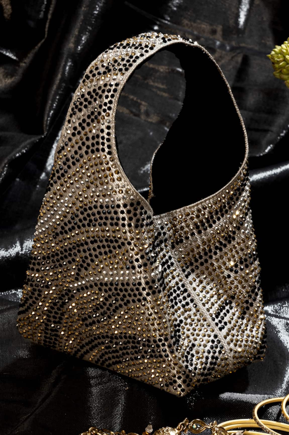 ETCETERA Paris Petite Aurora Studded Metallic Bag 