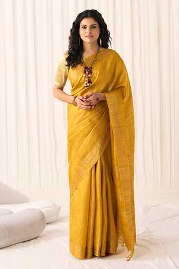 Five Point Five Sandhya Weaving Saree With Running Blouse