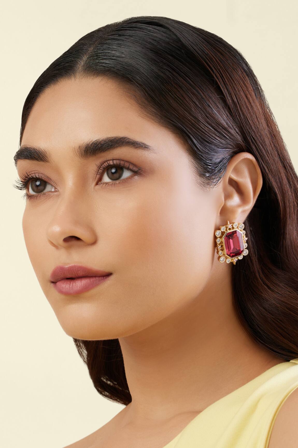 Isharya Ruby Twilight Stud Earrings 