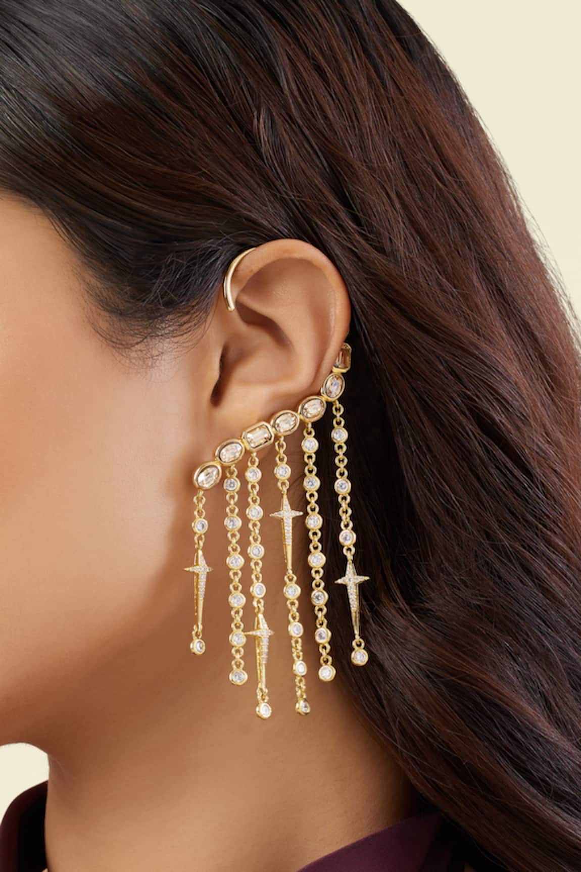 Isharya Dhatris Curtain of Passion Earrings