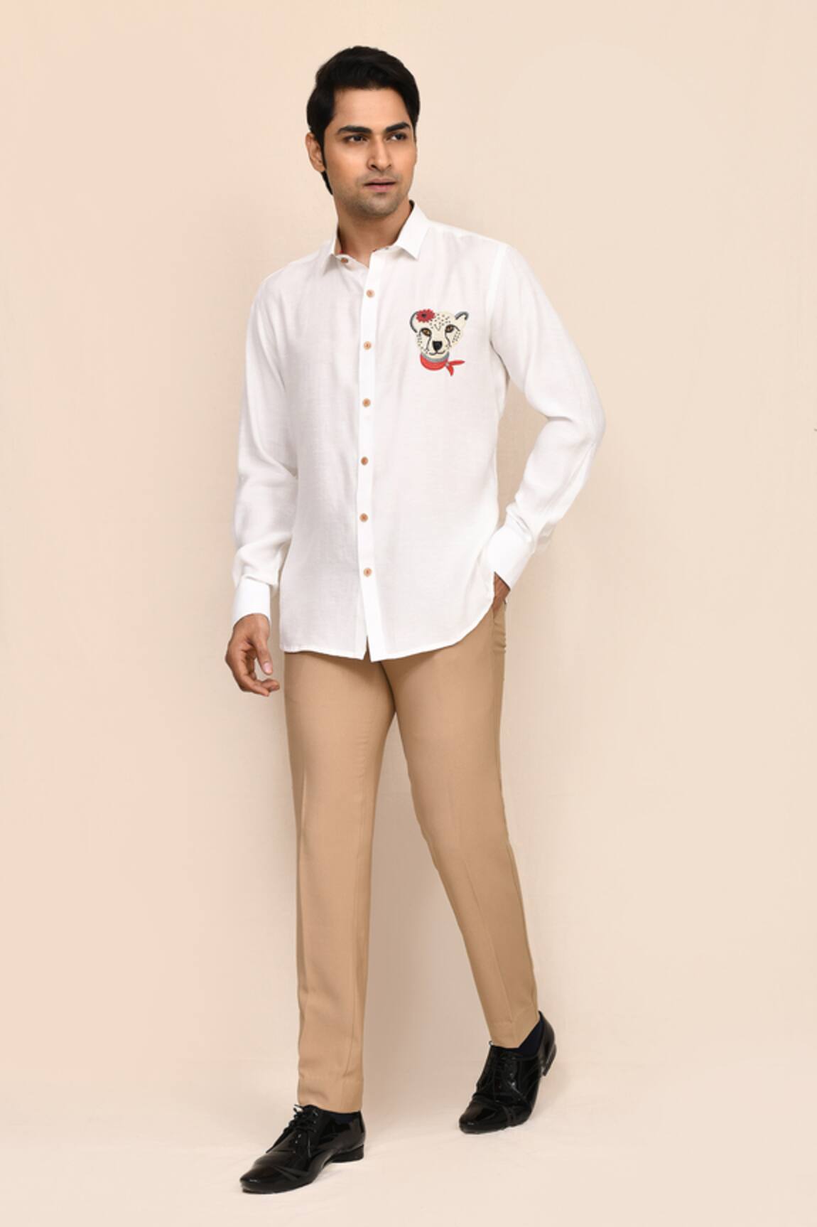 Aryavir Malhotra White Tiger Work Shirt 