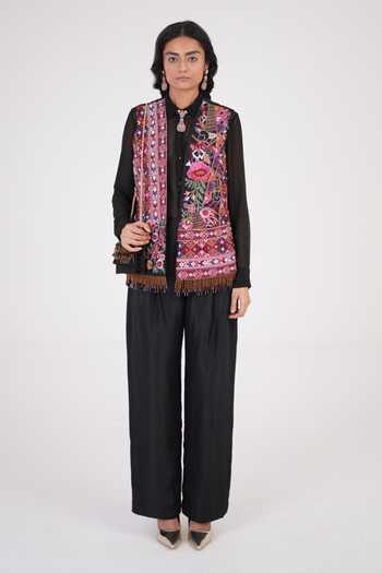 Betrue Opulent Silk Pleated Pant