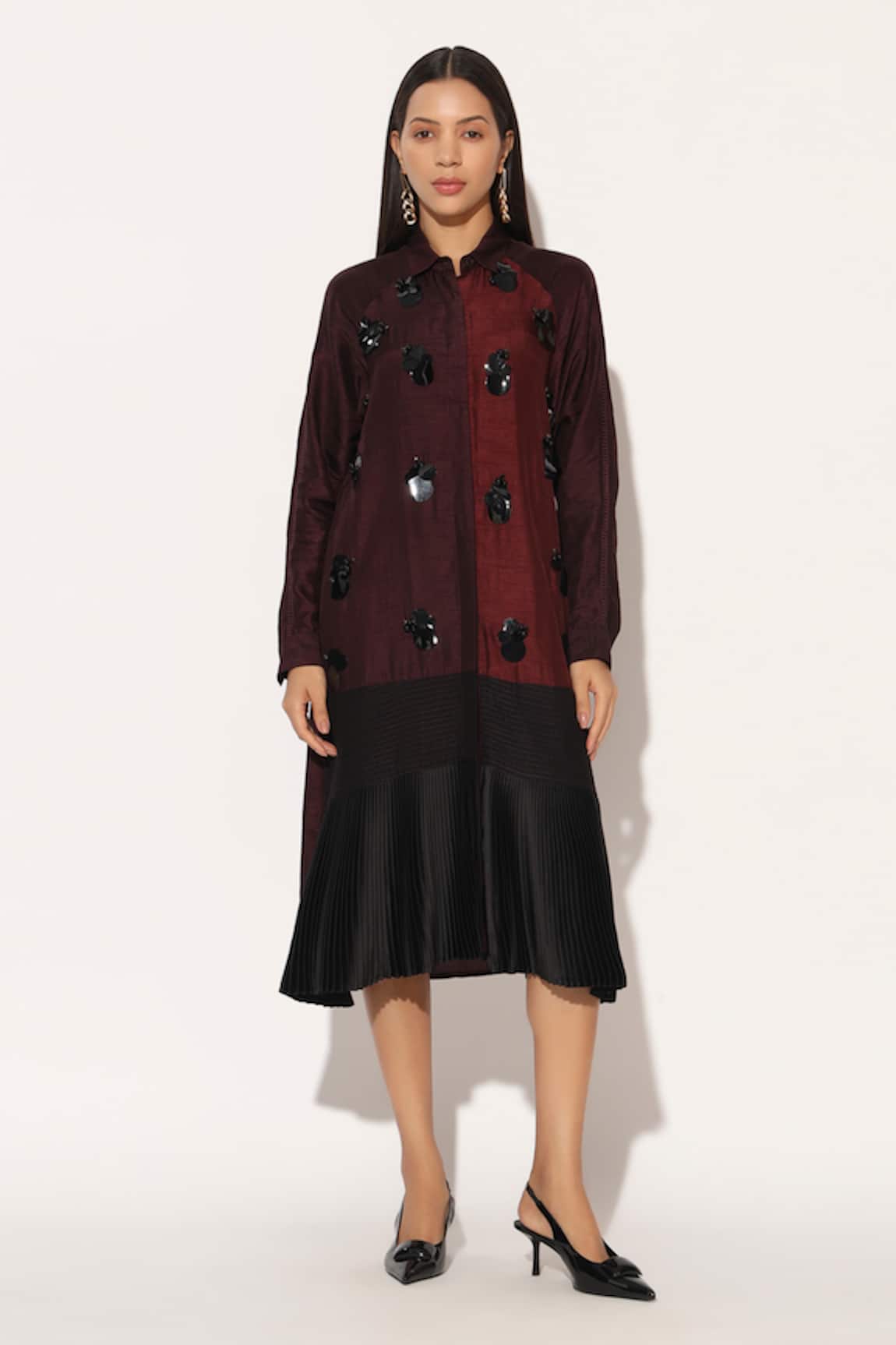 Linetribe_ Caelix Colorblock Shirt Dress