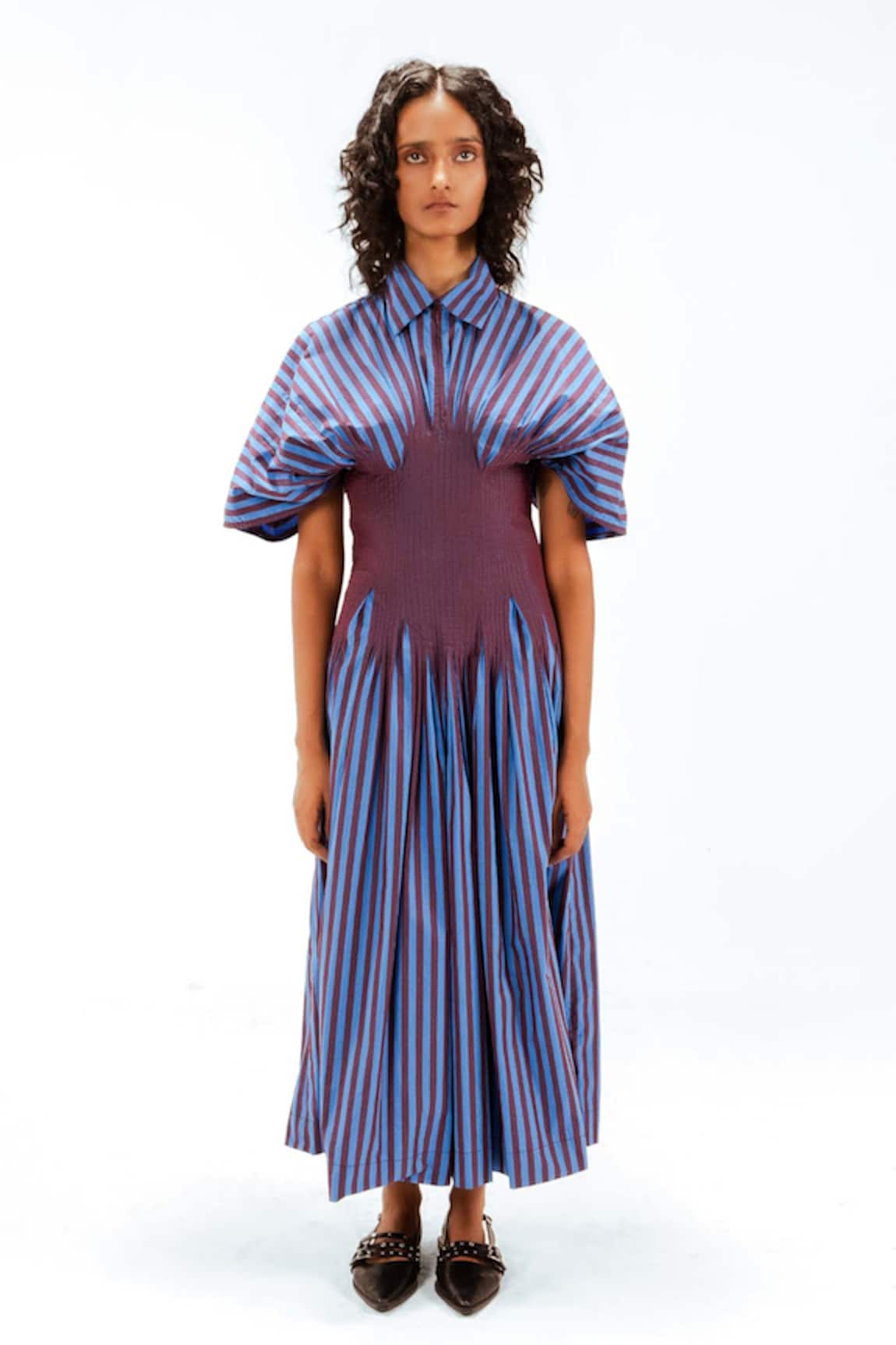 Leh Studios Zora Striped Dress 