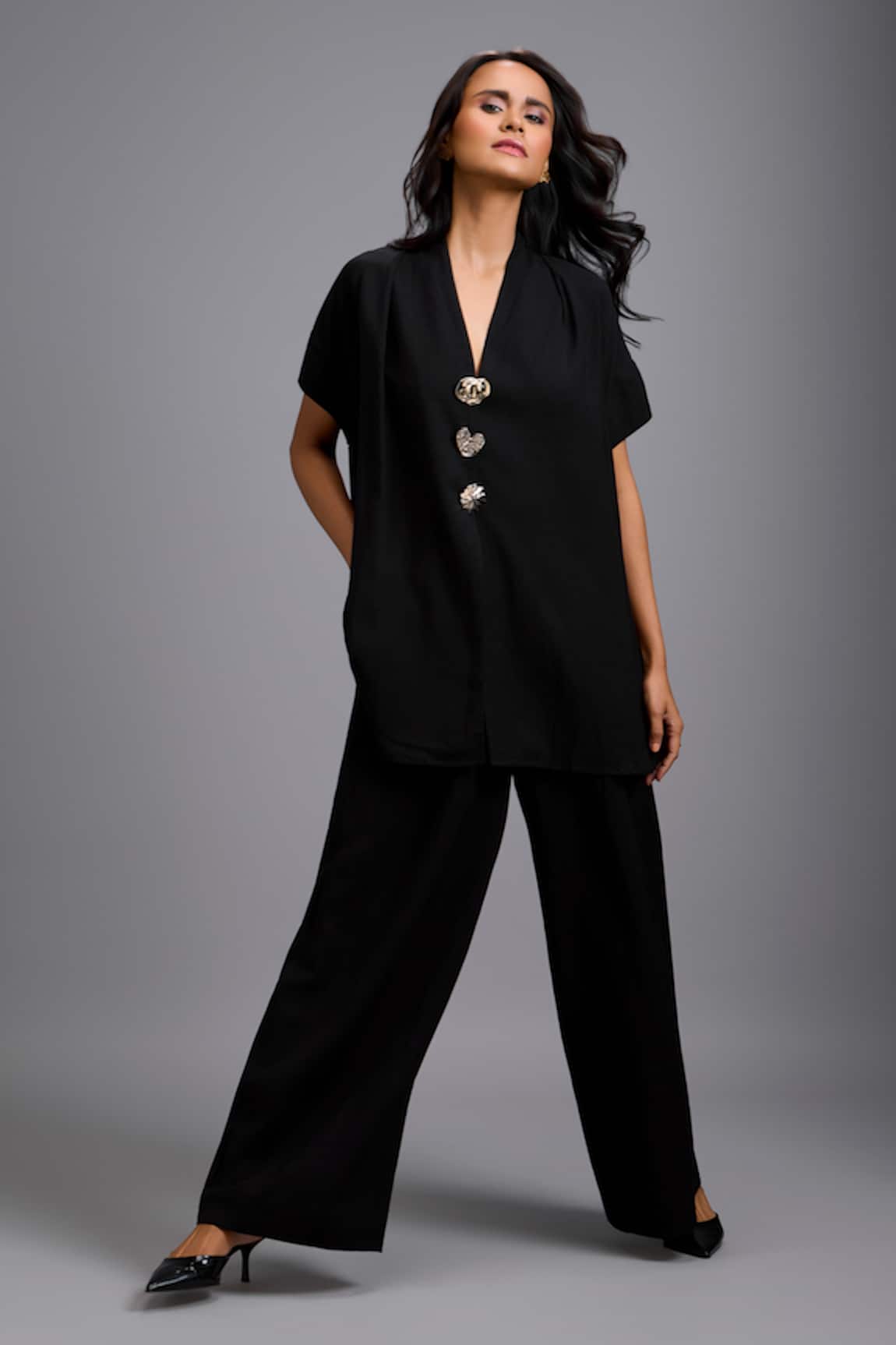 Deepika Arora Embellished Top & Pant Set