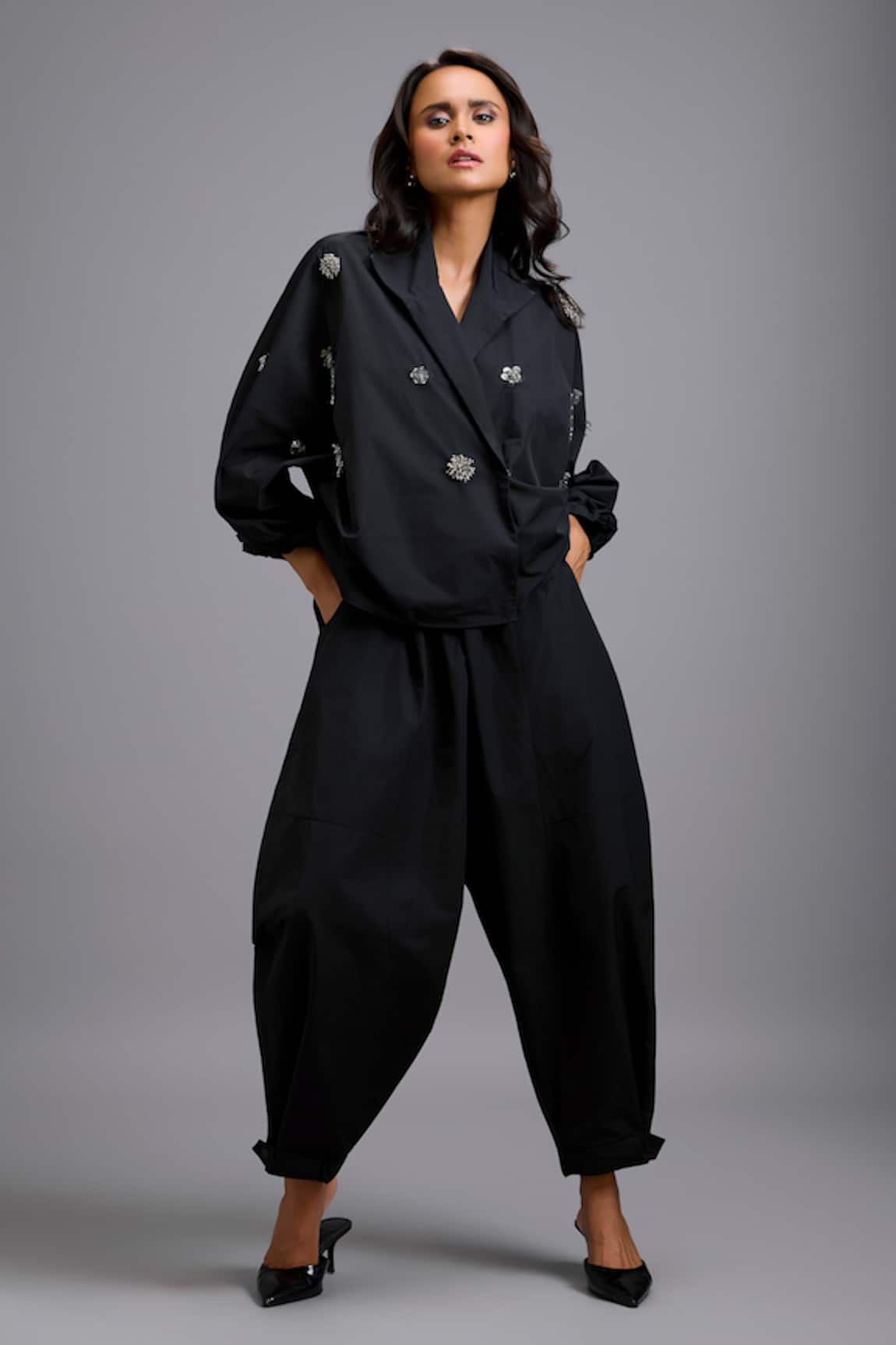 Deepika Arora Tapered Drop-Crotch Parachute Pant