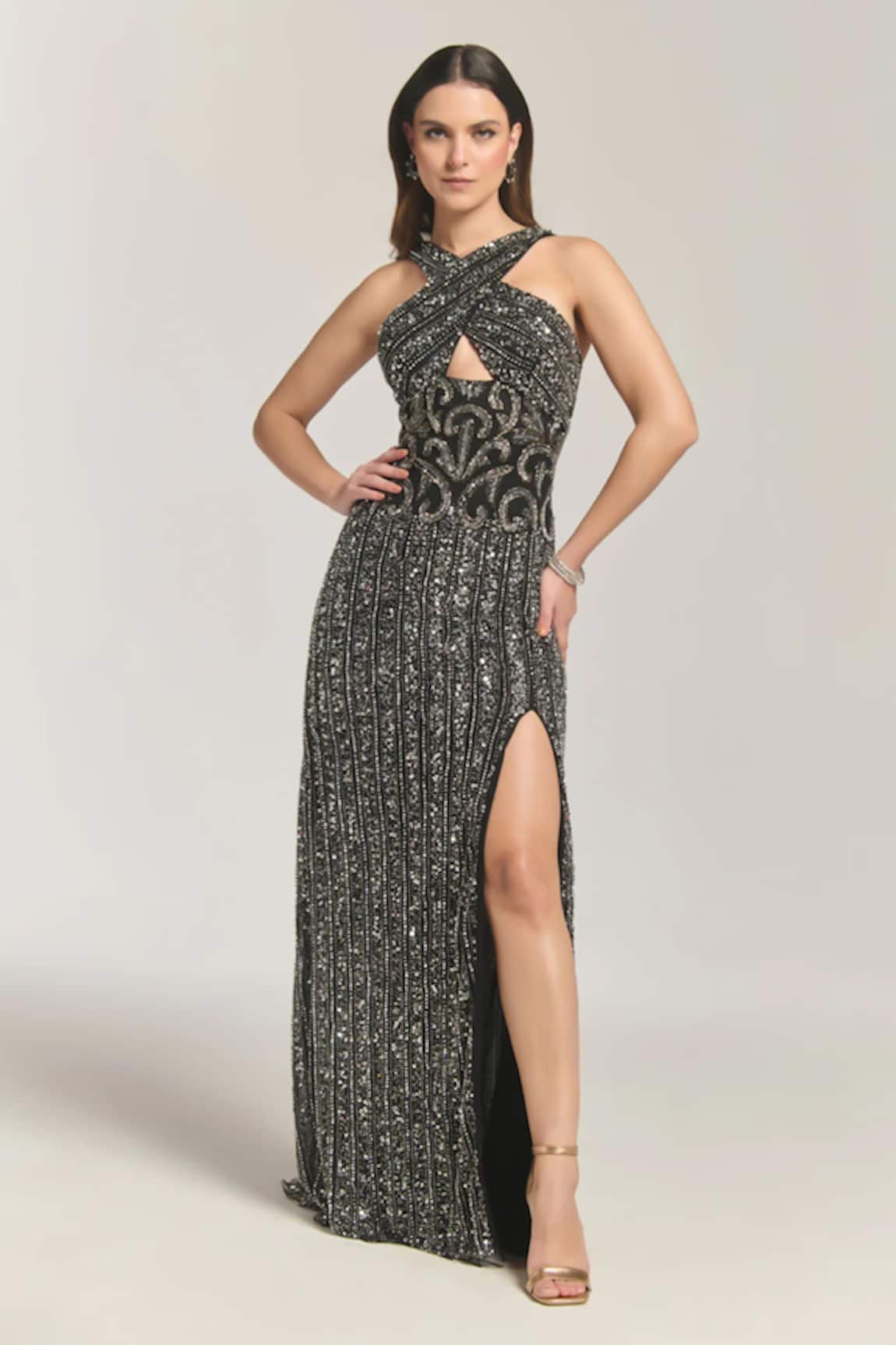 Bling Empire Cocktail Embellished Gown