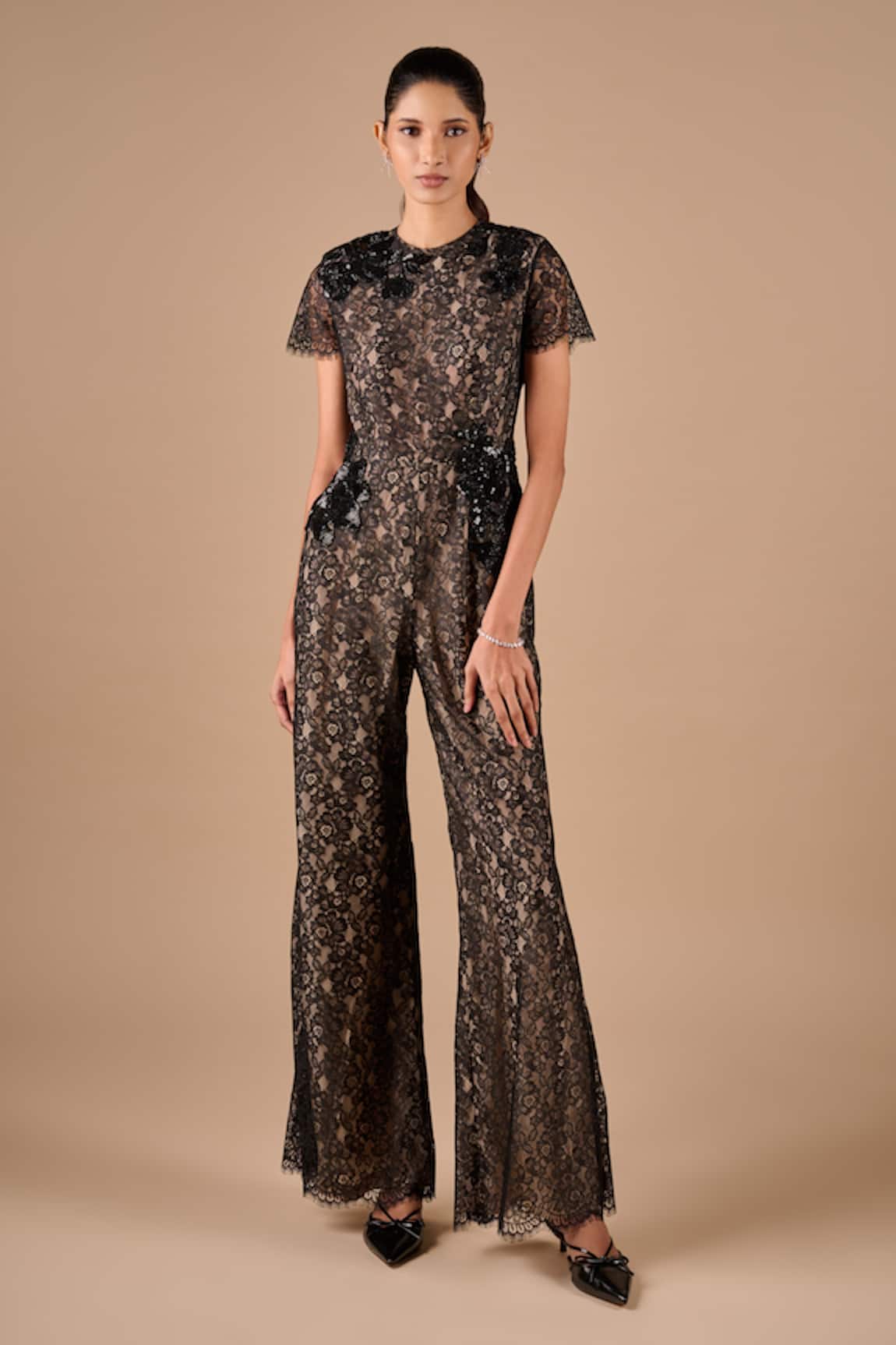 Shriya Som Lace Jumpsuit 