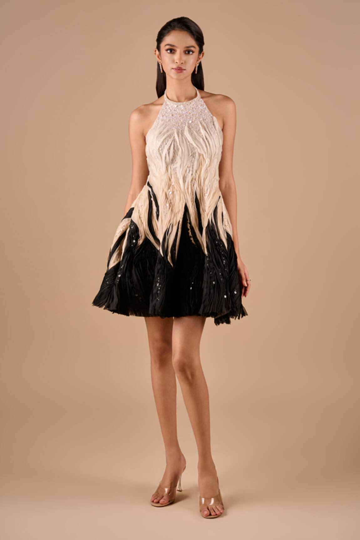 Shriya Som Textured Mini Dress 