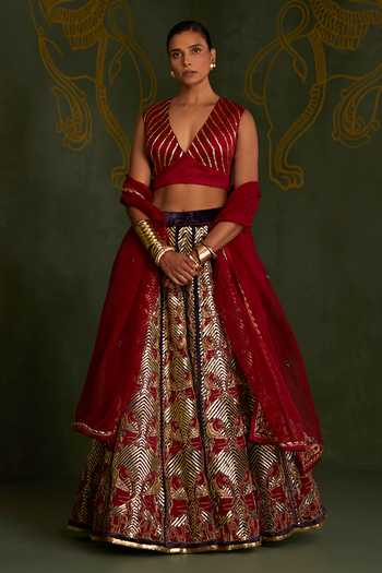 Sitaraa Trinetra Pattern Lehenga Set 