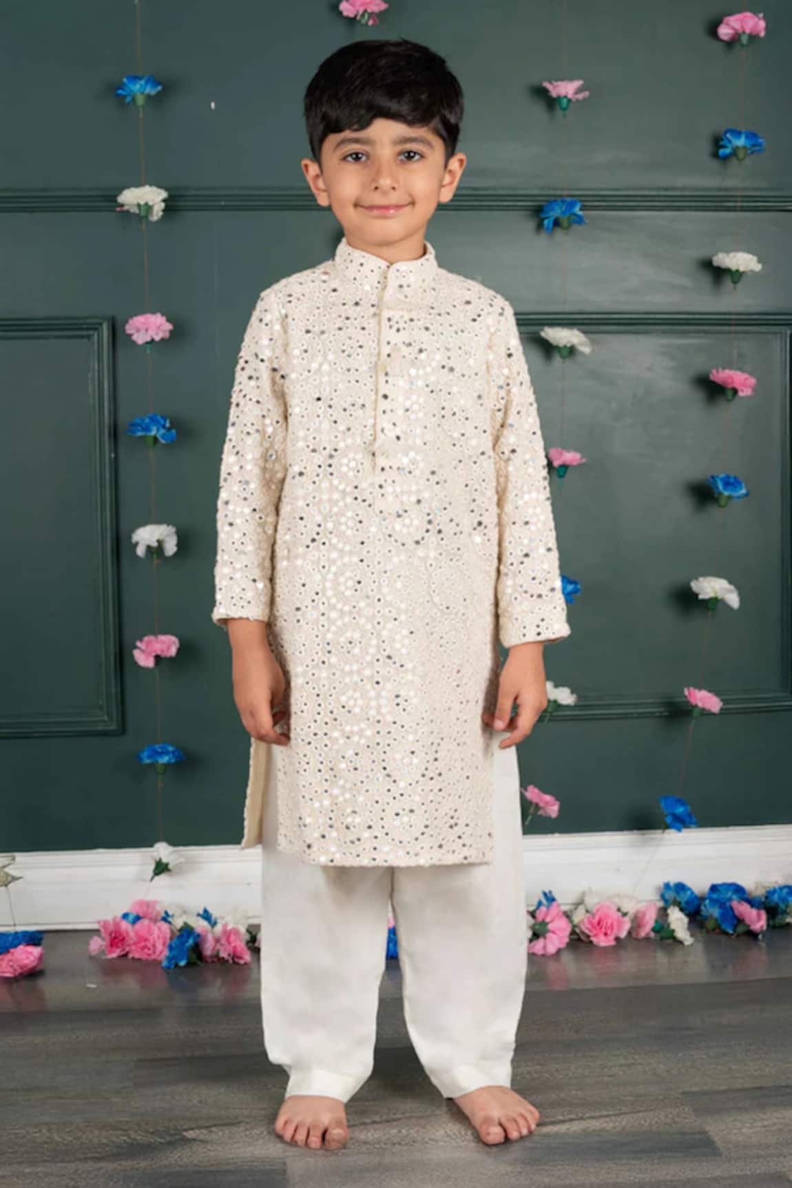 Shruti Jalan Mirror Embroidered Kurta & Salwar Set 