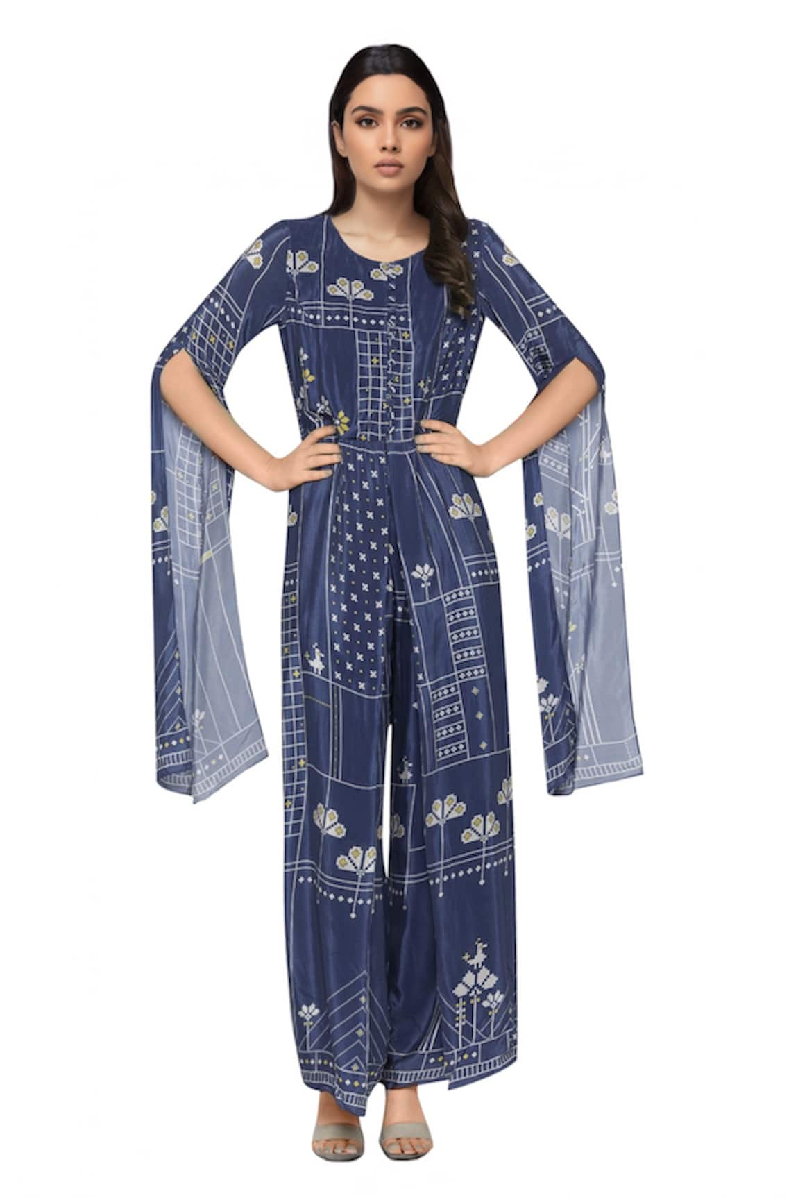 Soup By Sougat Paul Crepe Printed Jumpsuit