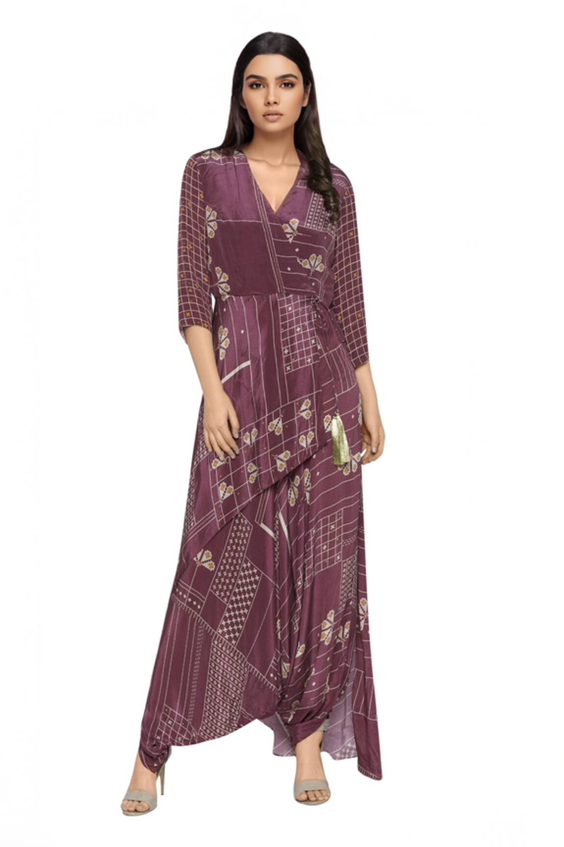 Soup By Sougat Paul Printed Cowl Draped Jumpsuit