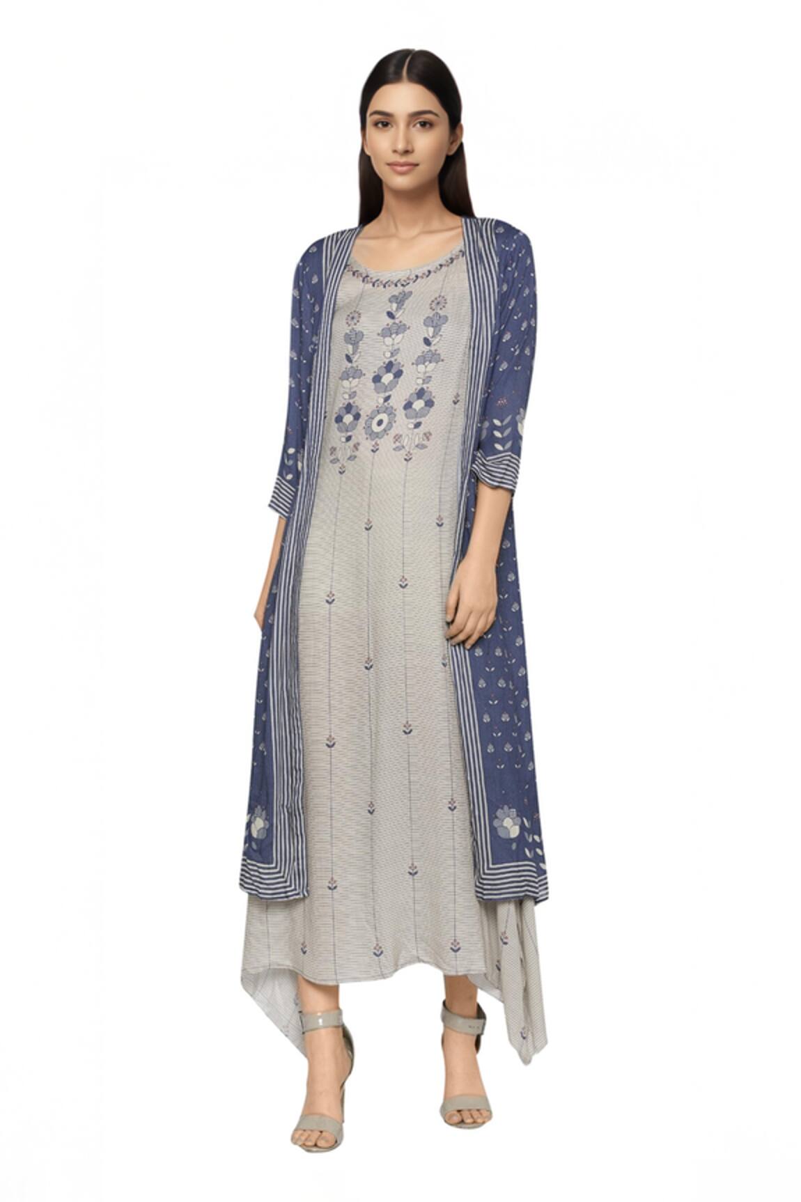 Soup By Sougat Paul Printed Dress With Jacket