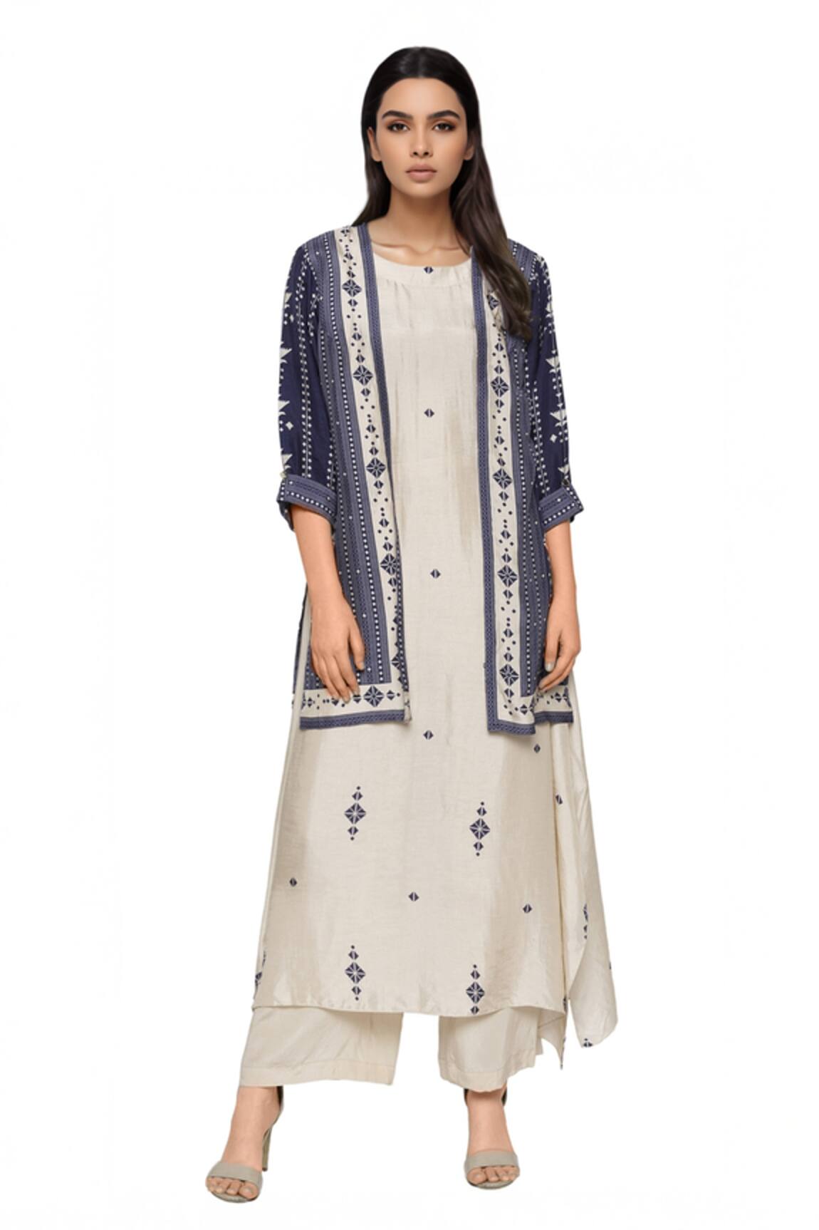 Soup By Sougat Paul Printed Kurta With Jacket