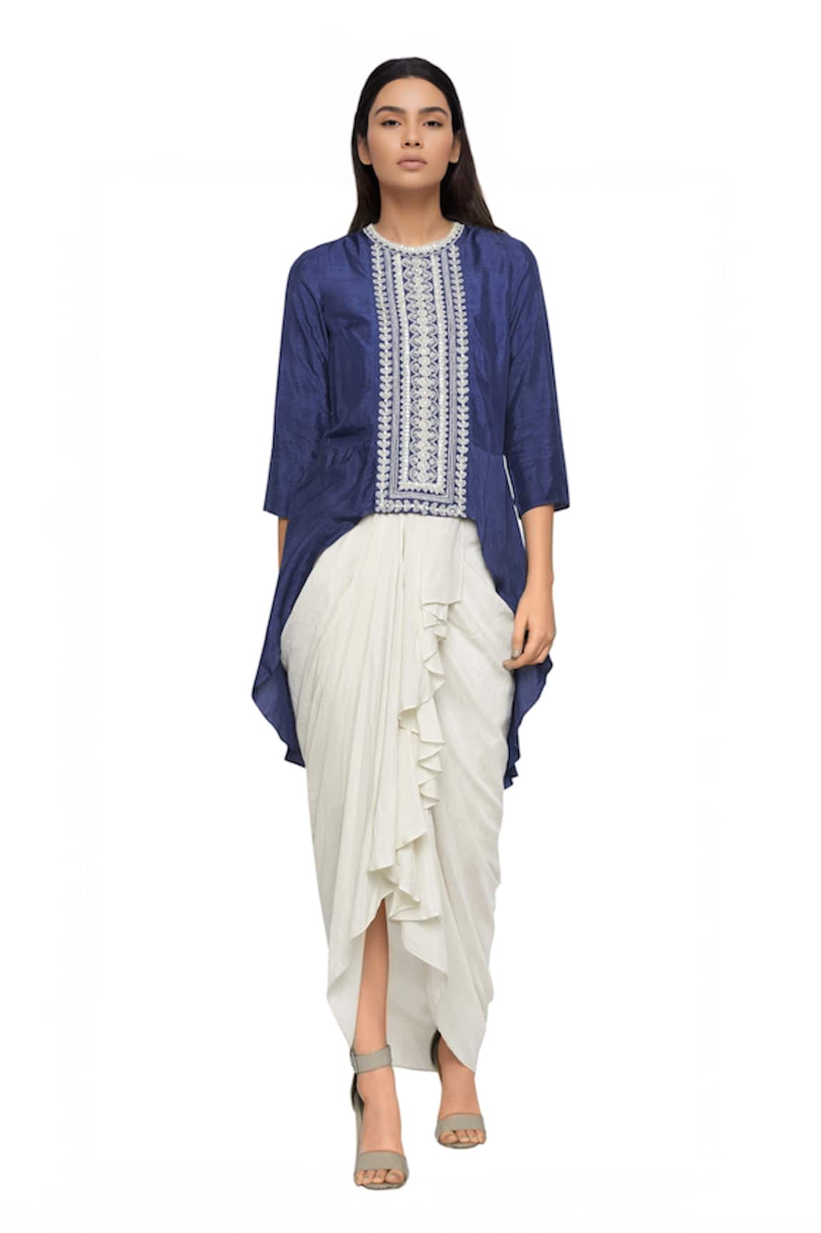 Soup By Sougat Paul Draped Skirt Set