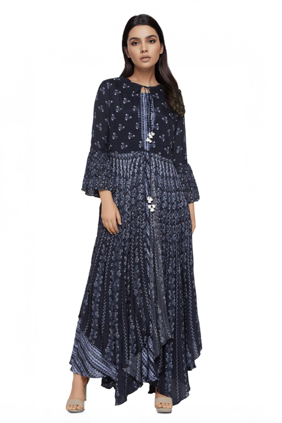 Soup By Sougat Paul Printed Dress With Jacket