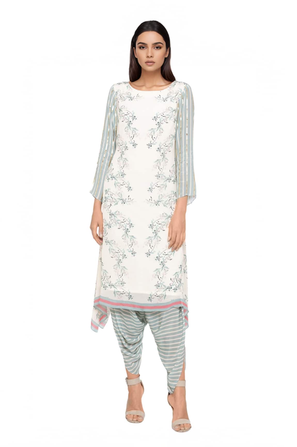 Soup By Sougat Paul Printed Kurta & Dhoti Pant Set