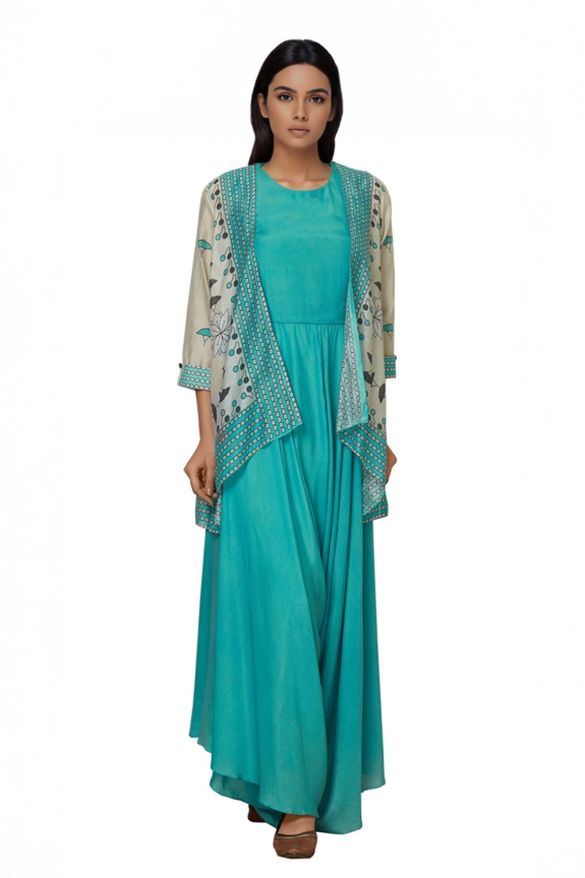 Soup By Sougat Paul Printed Jumpsuit with Jacket