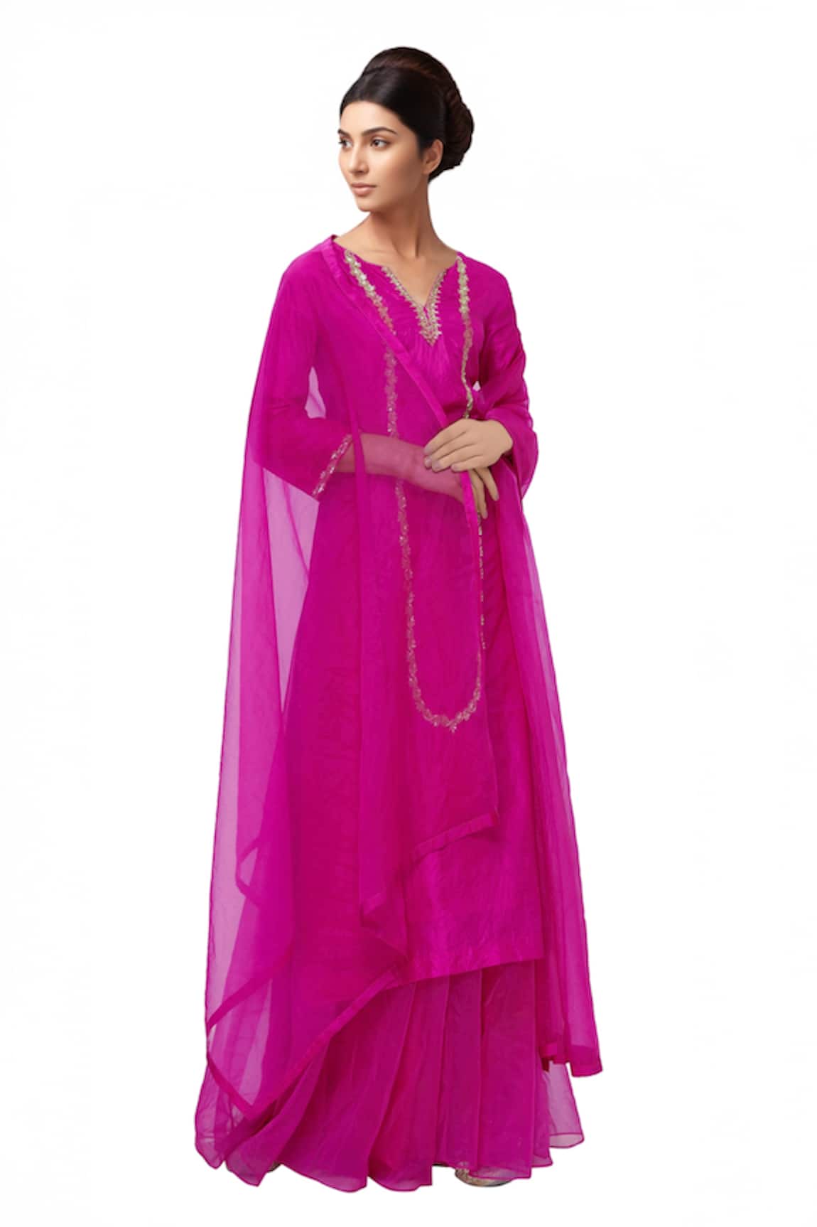 Neha Khullar Embroidered Kurta Palazzo Set 