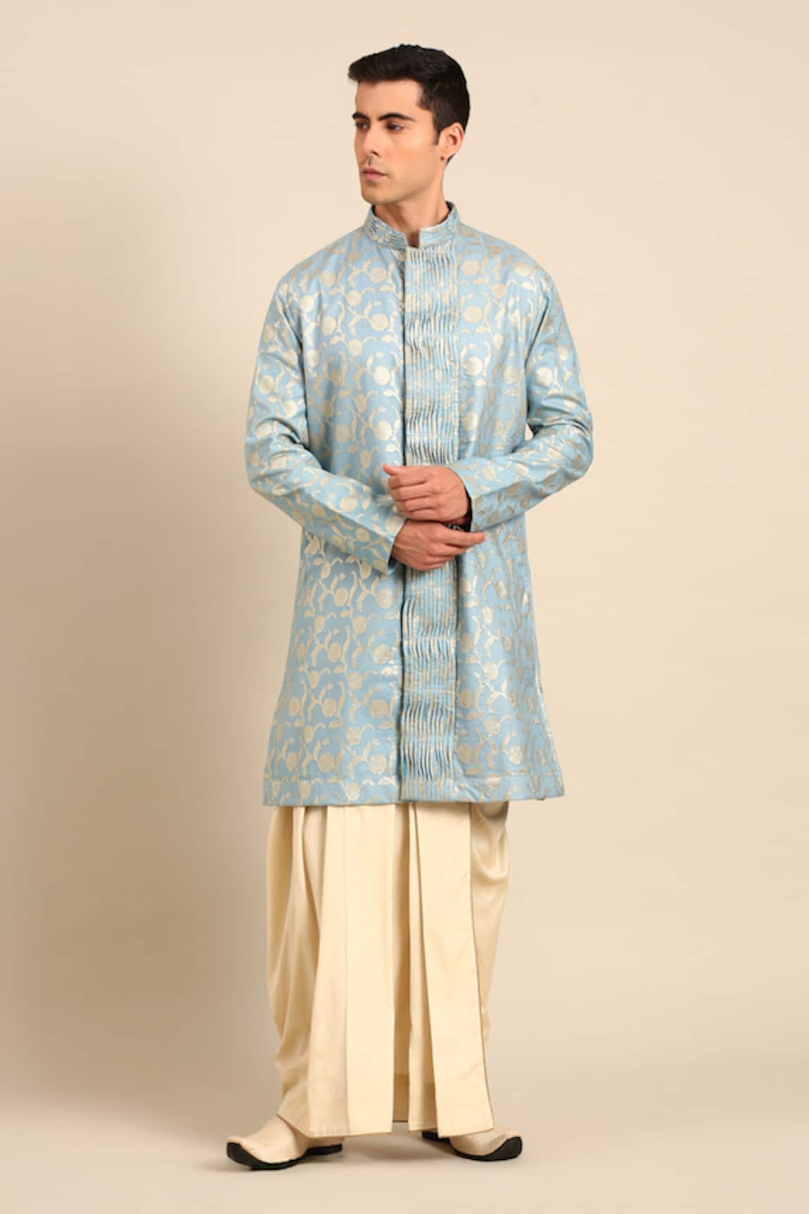 Mayank Modi - Men Pleated Dhoti Pant