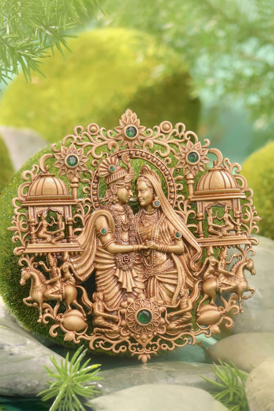 Cosa Nostraa Eternal Radha-Krishna Brooch