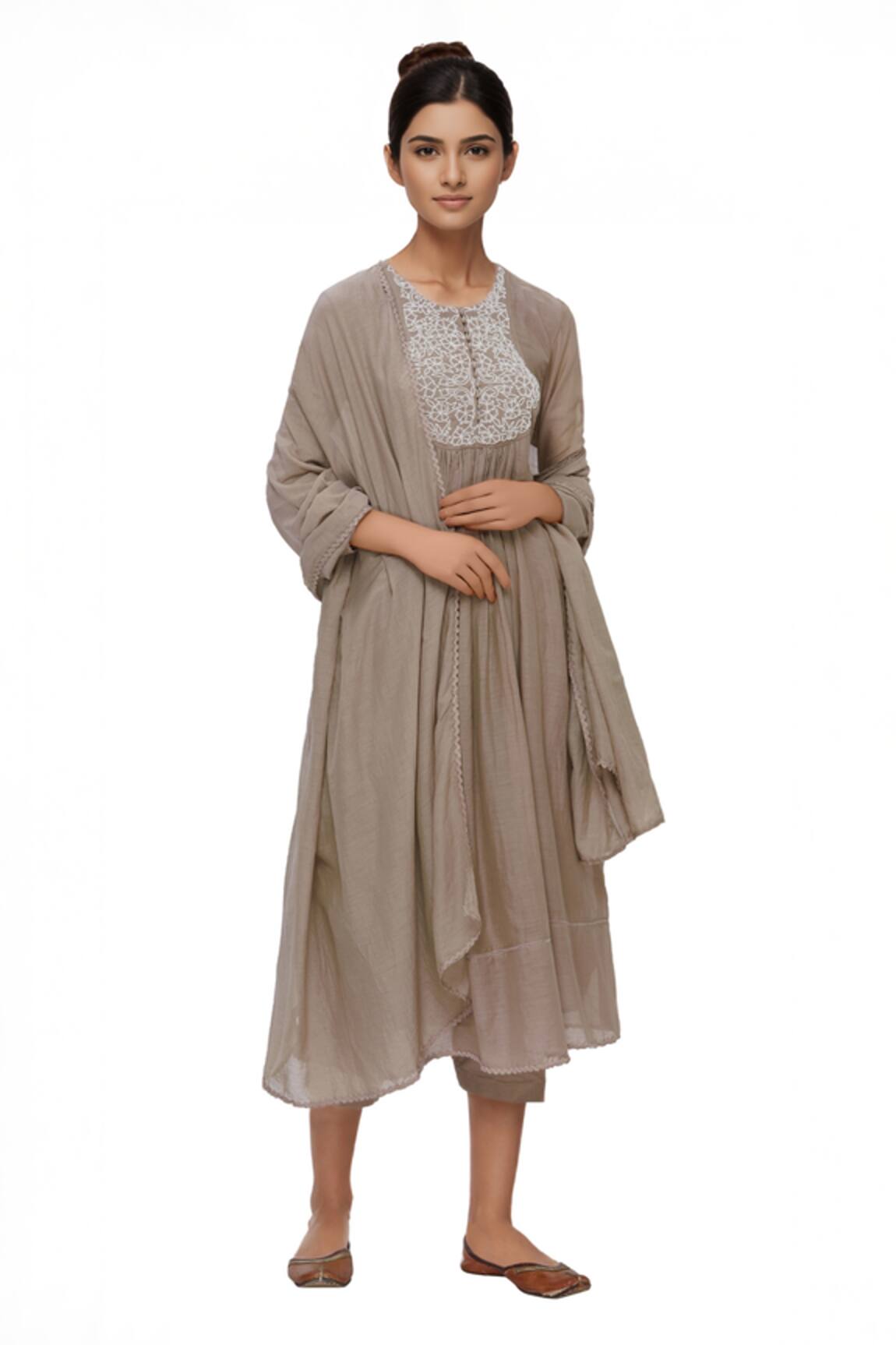 Neha Khullar Embroidered Anarkali Pant Set 