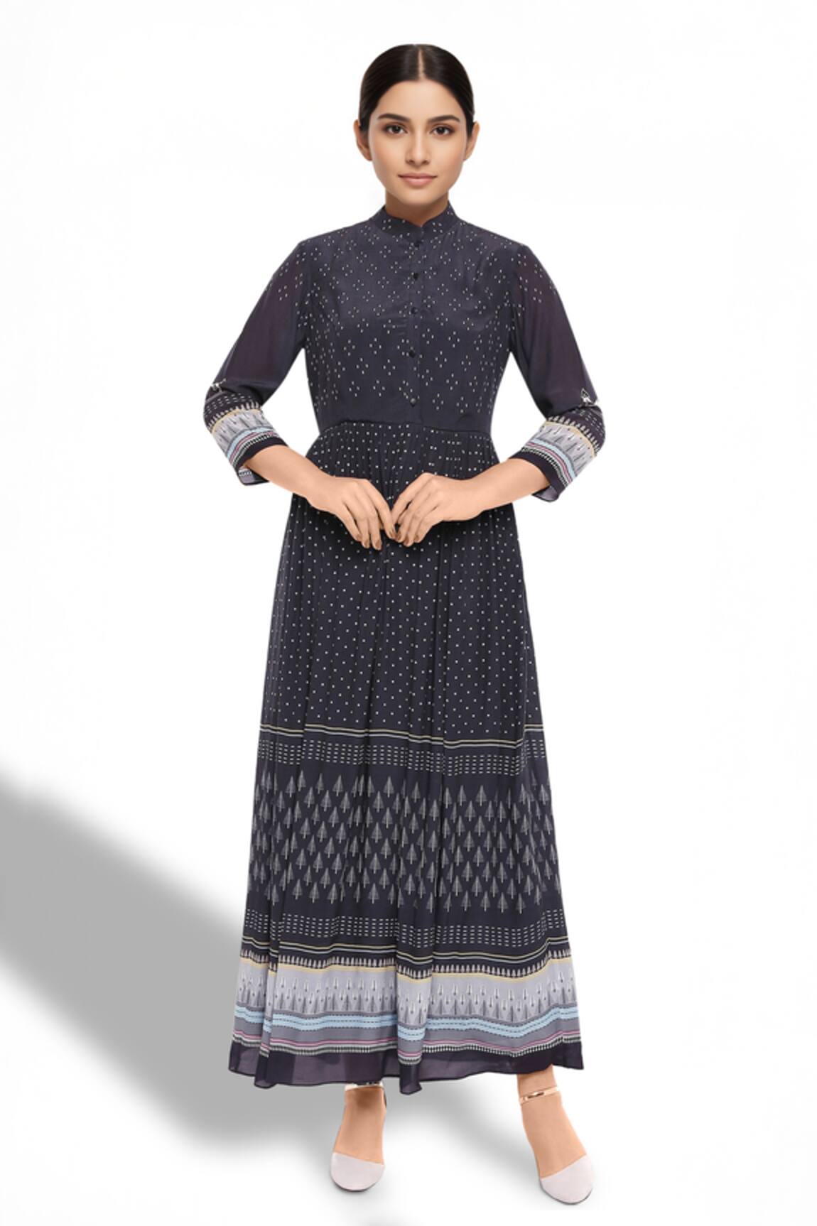 So Us By Sougatpaul Printed Long Tunic