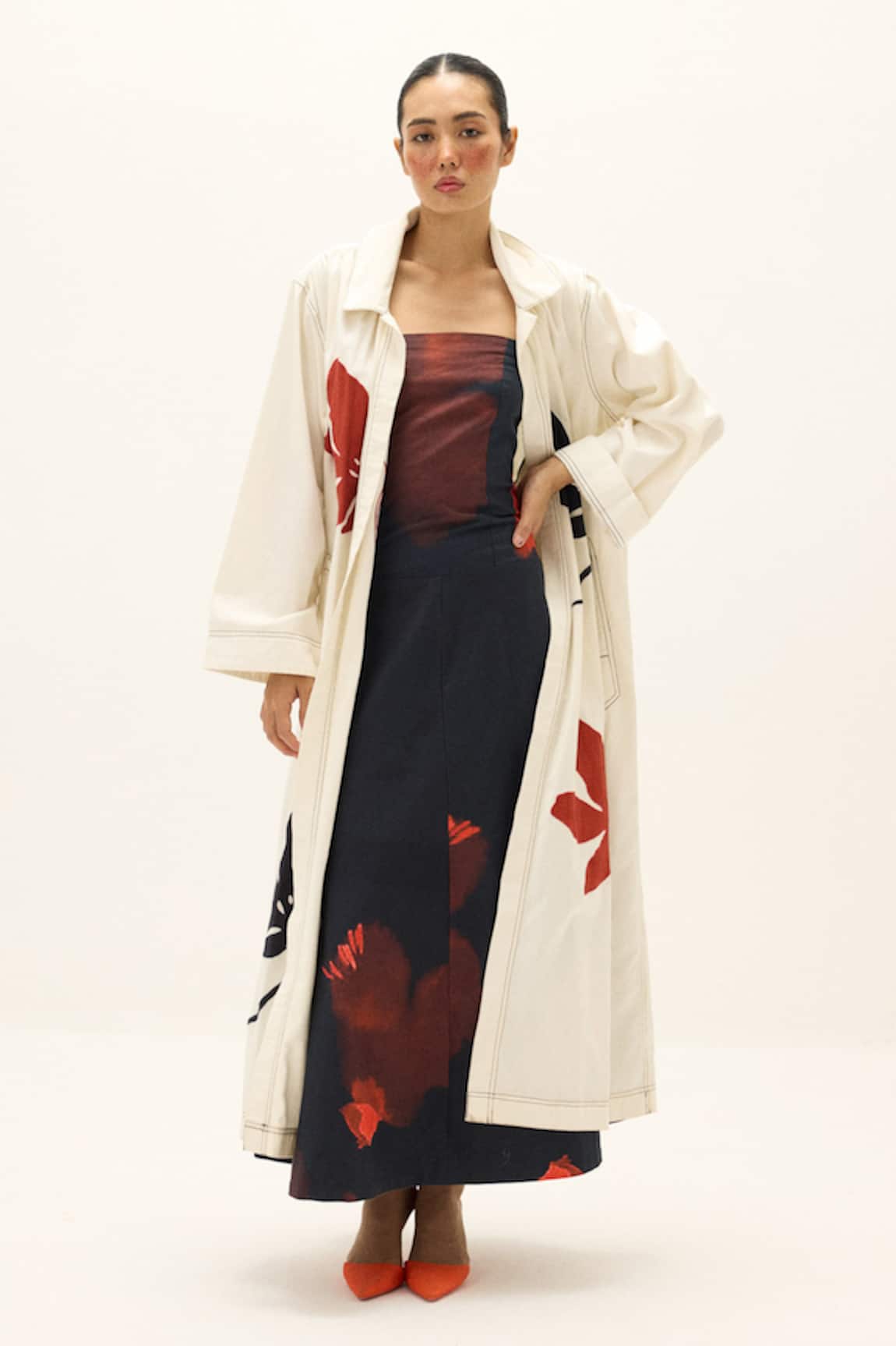 Kharakapas Moriri Dreams Cotton Trench Coat