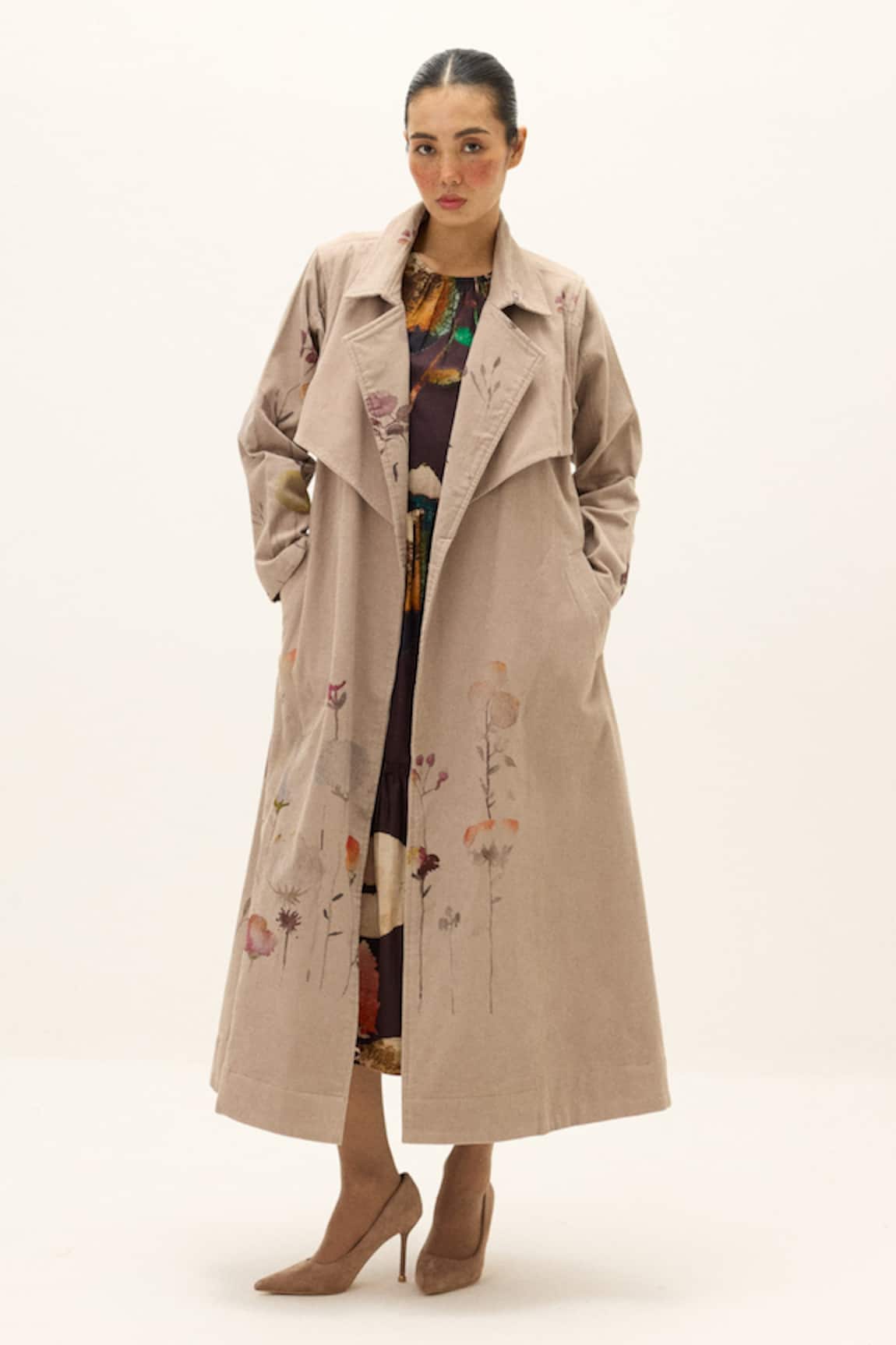 Kharakapas Cotton Trench Coat