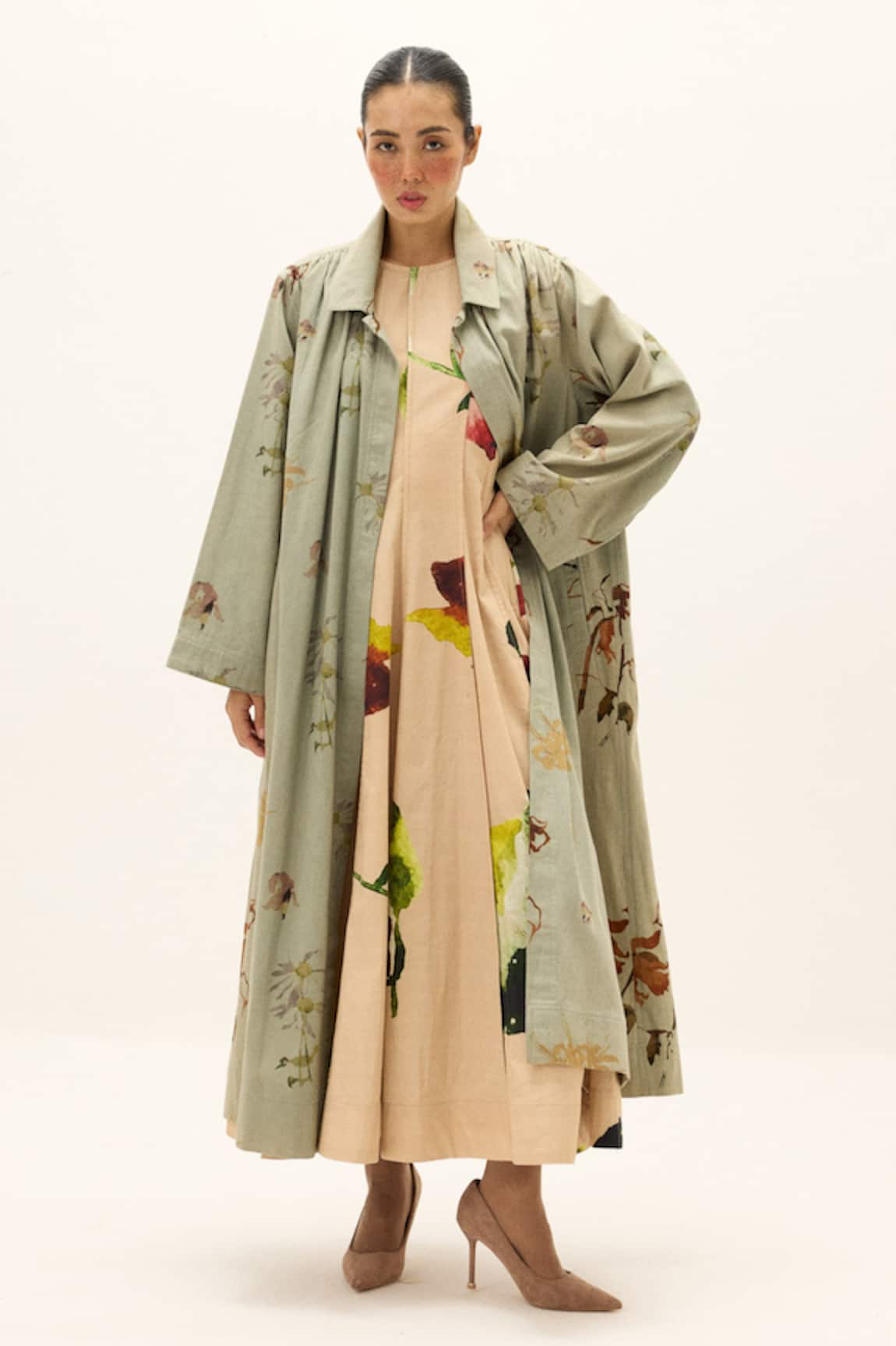 Kharakapas Chateau Cotton Trench Coat