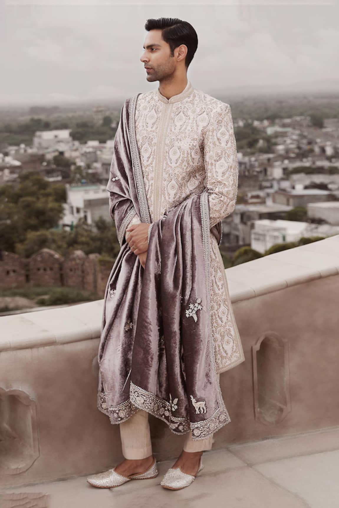 Matsya Royal Amanbagh Dori Embroidered Sherwani Set