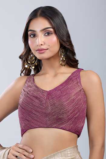Samyukta Singhania Textured Sleeveless Blouse 