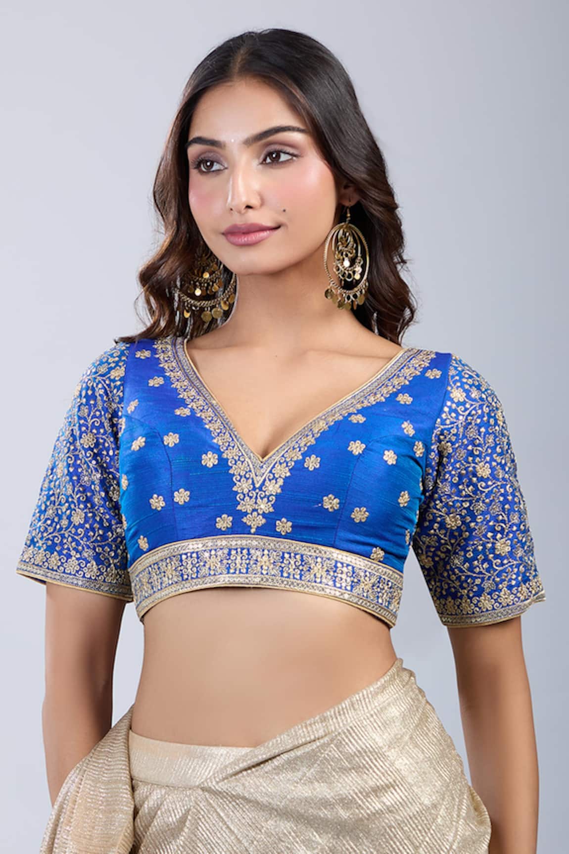 Samyukta Singhania Floret Embroidered Blouse 