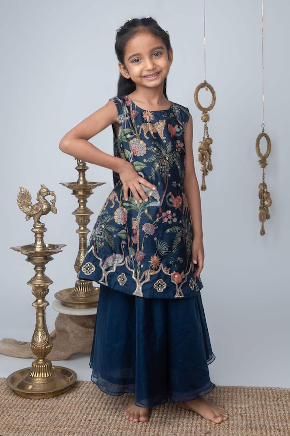 Label Neeti Jungle Print Kurta & Palazzo Set