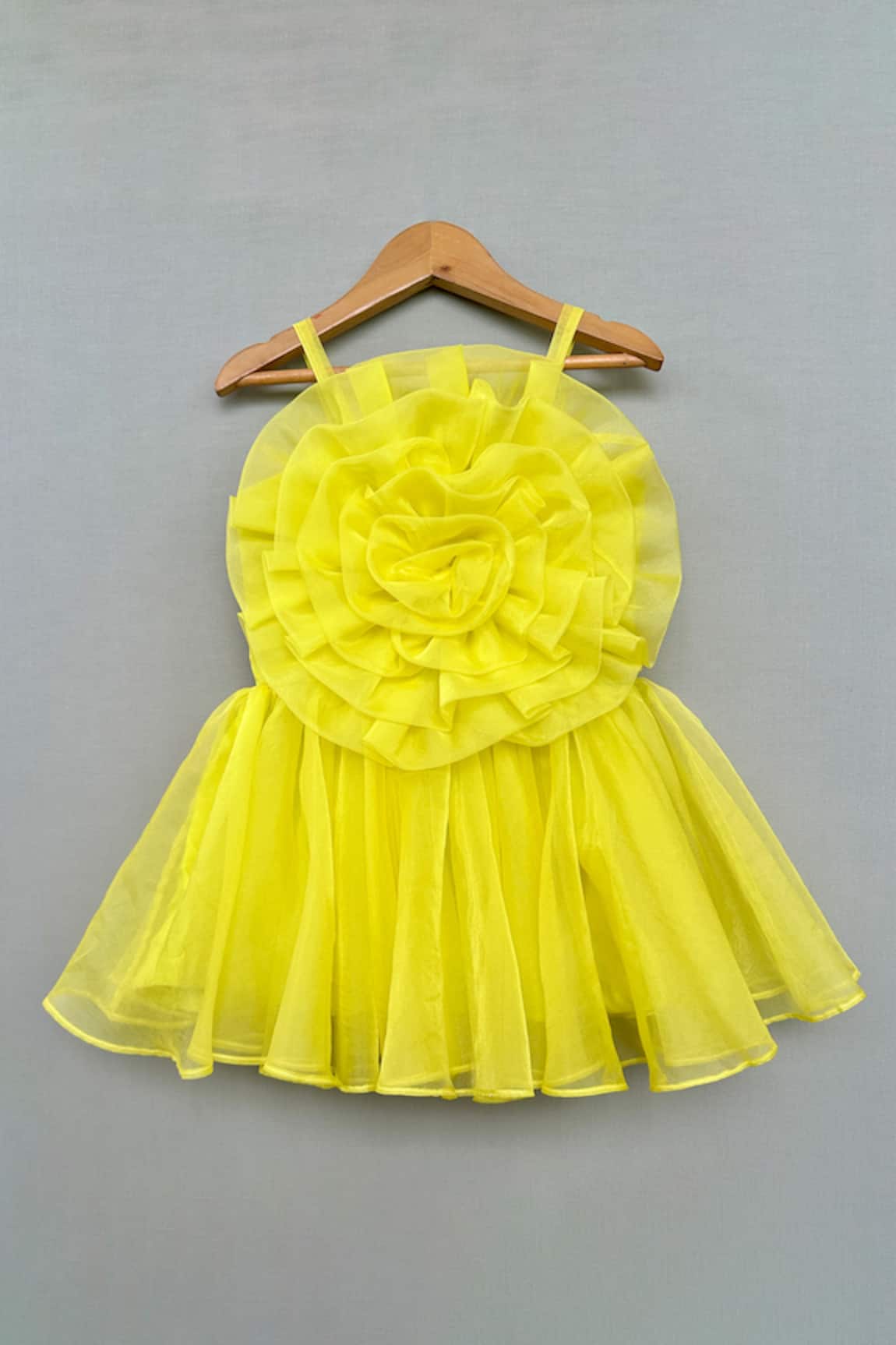 Label Neeti Lime Green Organza Dress 