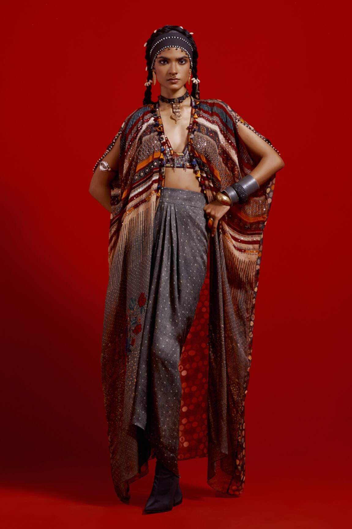 Aseem Kapoor Ritu Printed Kaftan Jacket