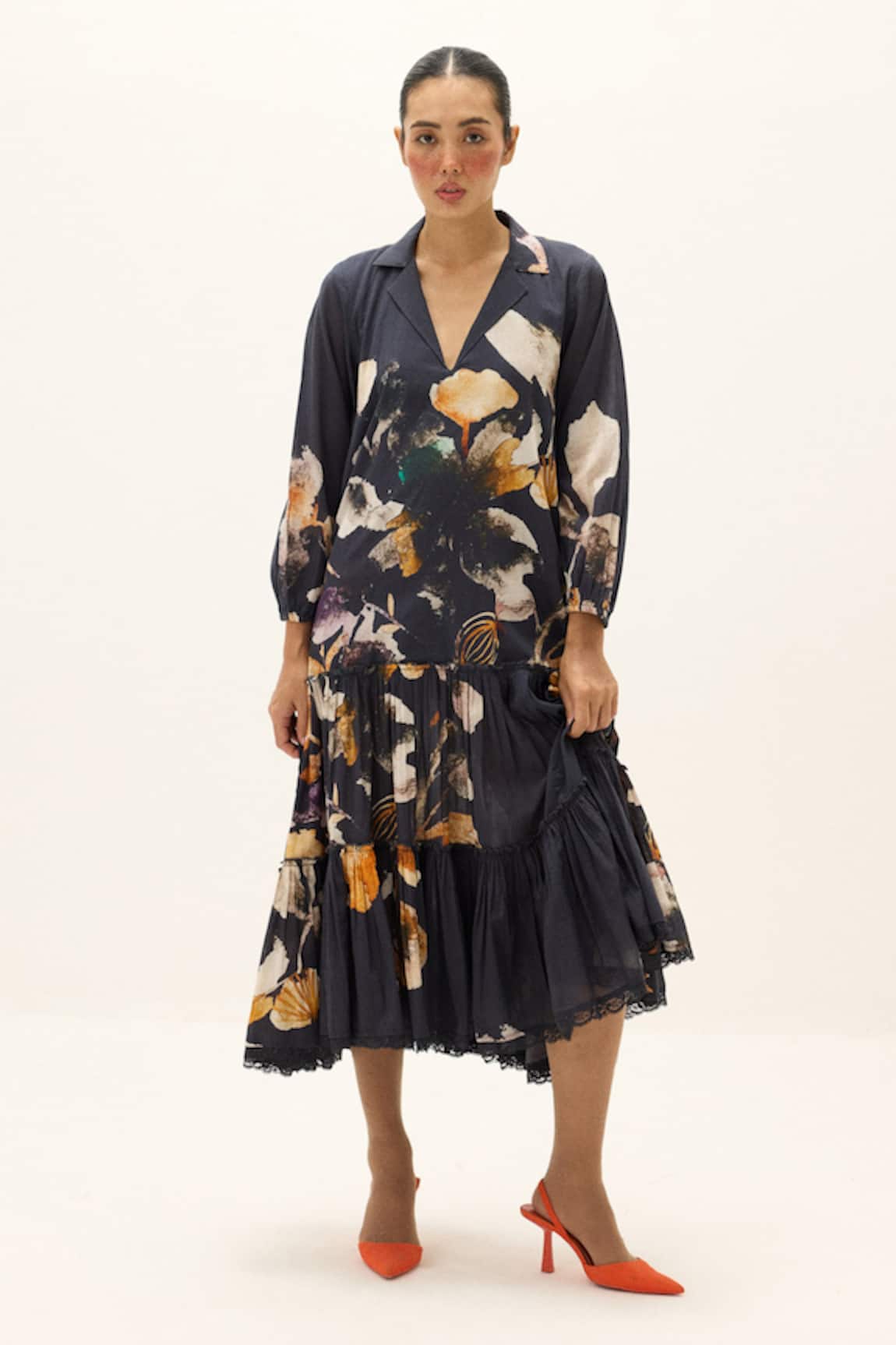 Kharakapas Maria Printed Dress