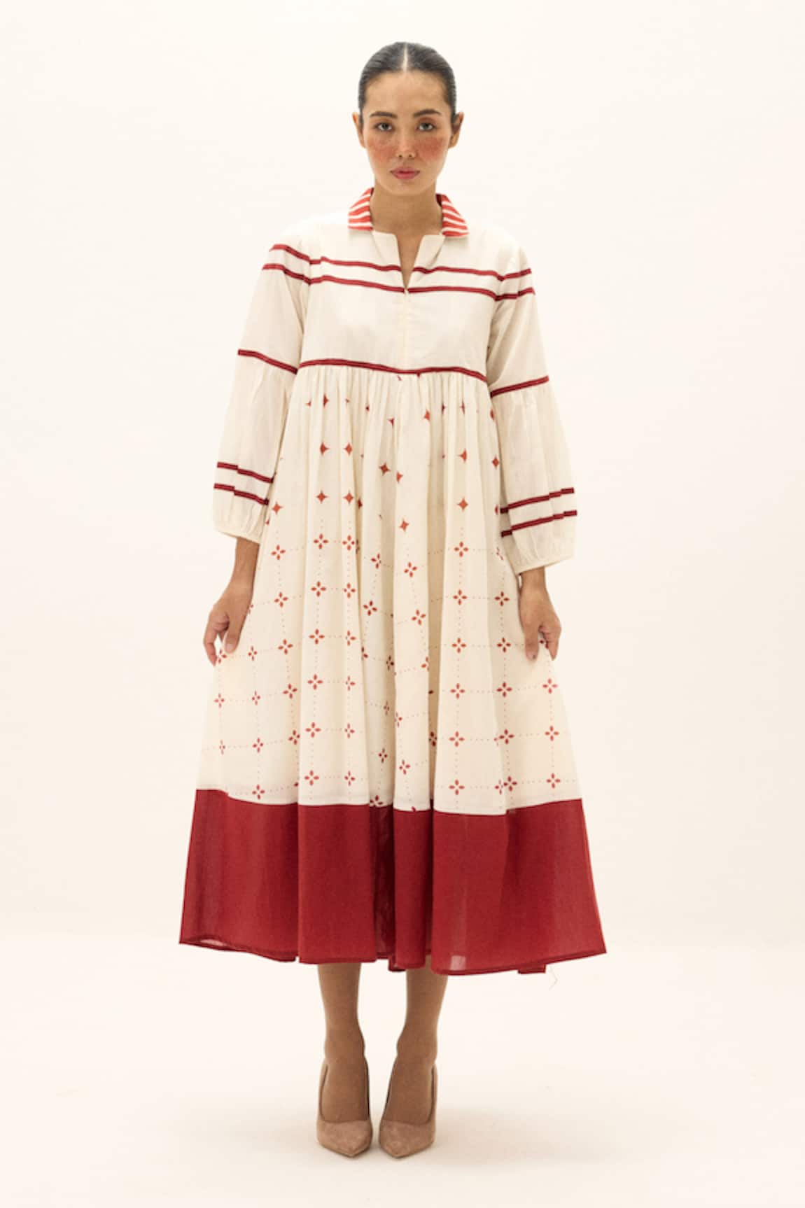 Kharakapas Symphony Printed Dress