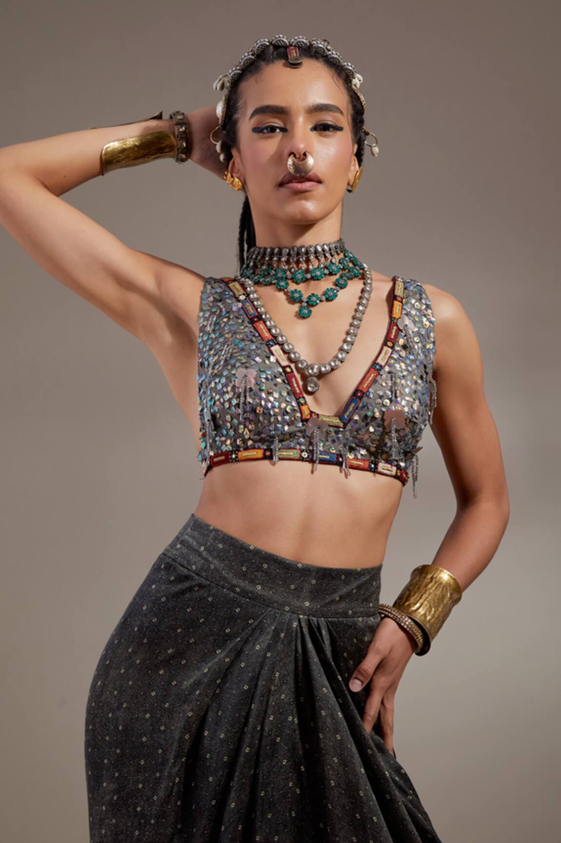 Aseem Kapoor Haya V Neck Blouse