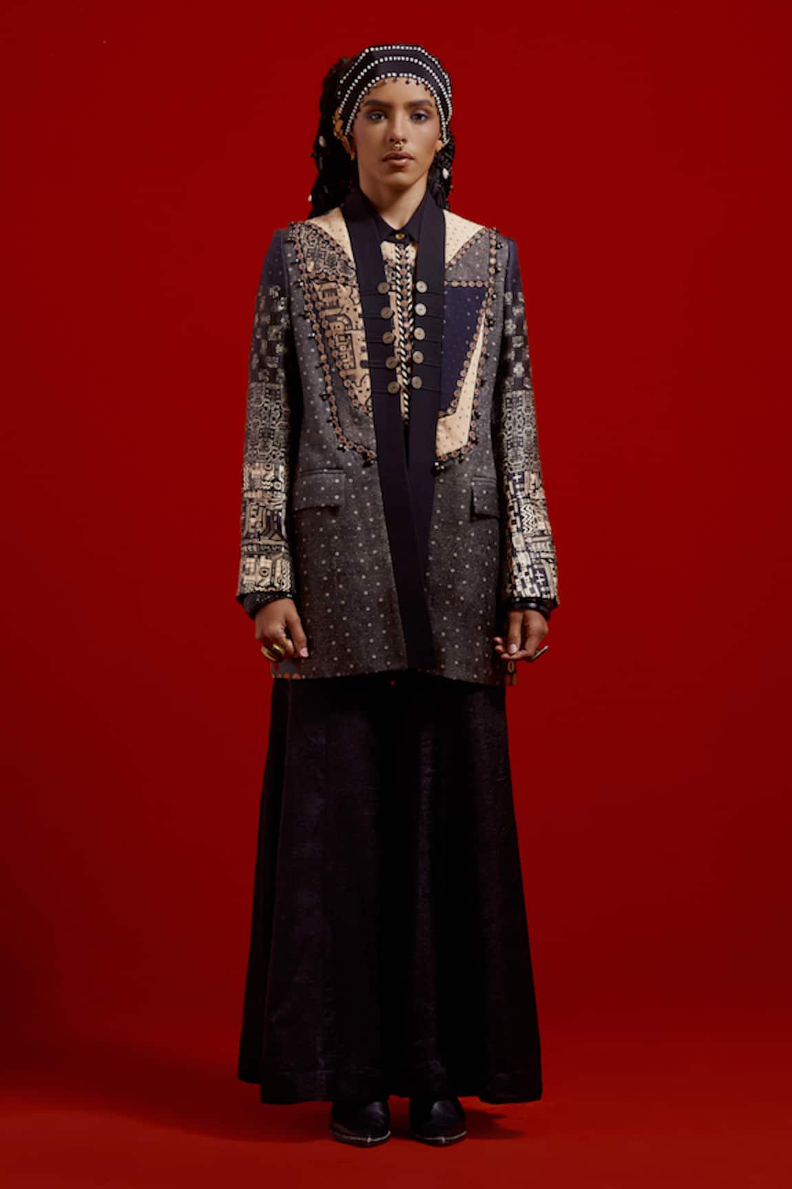 Aseem Kapoor Open Dhana Jacket & Trouser Set